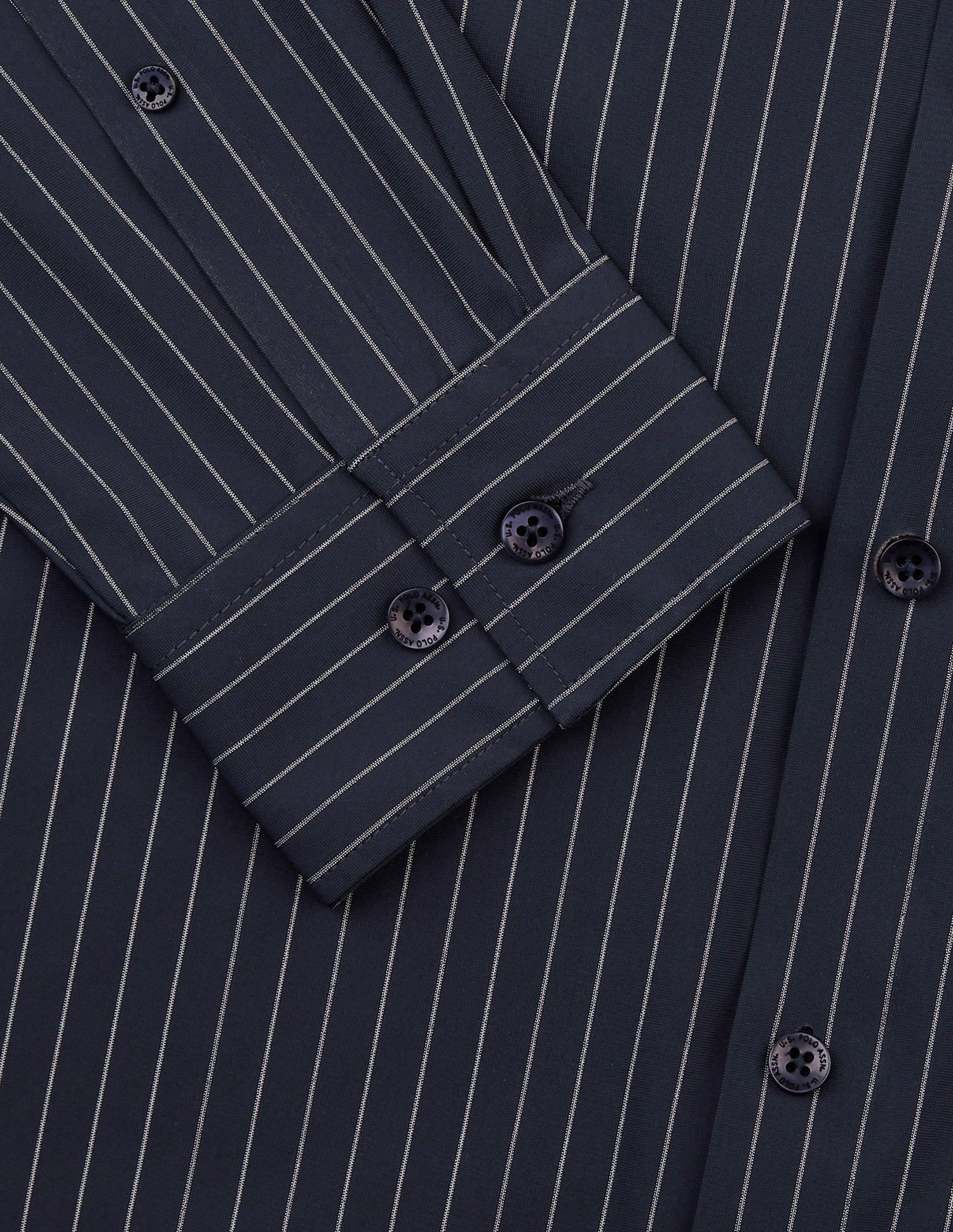 Vertical Striped Knitted Shirt Navy - U.S. Polo Assn. India | Large