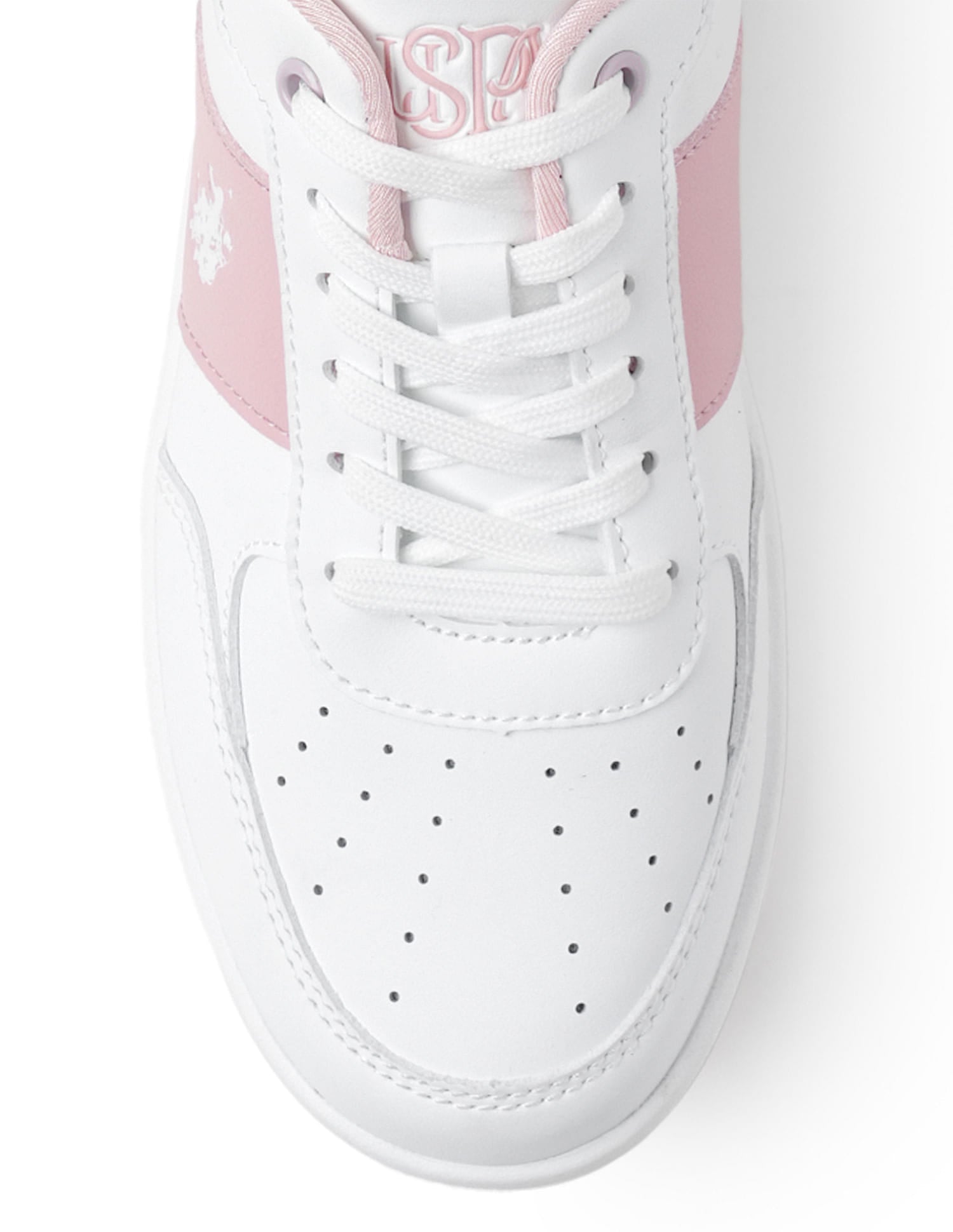 Women Metallic Logo Uno Sneakers White - U.S. Polo Assn. India | Large