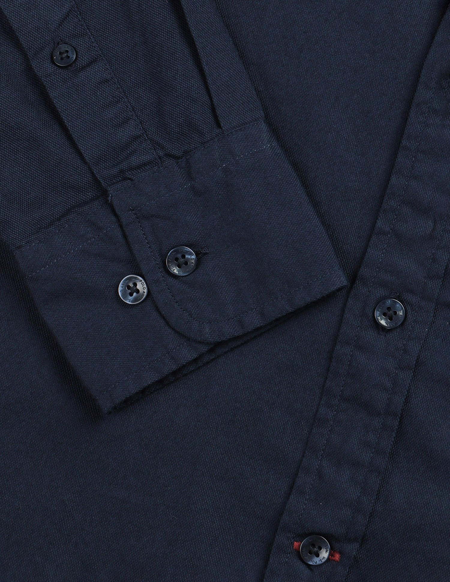 Solid Tailored Fit Shirt Navy - U.S. Polo Assn. India | Large