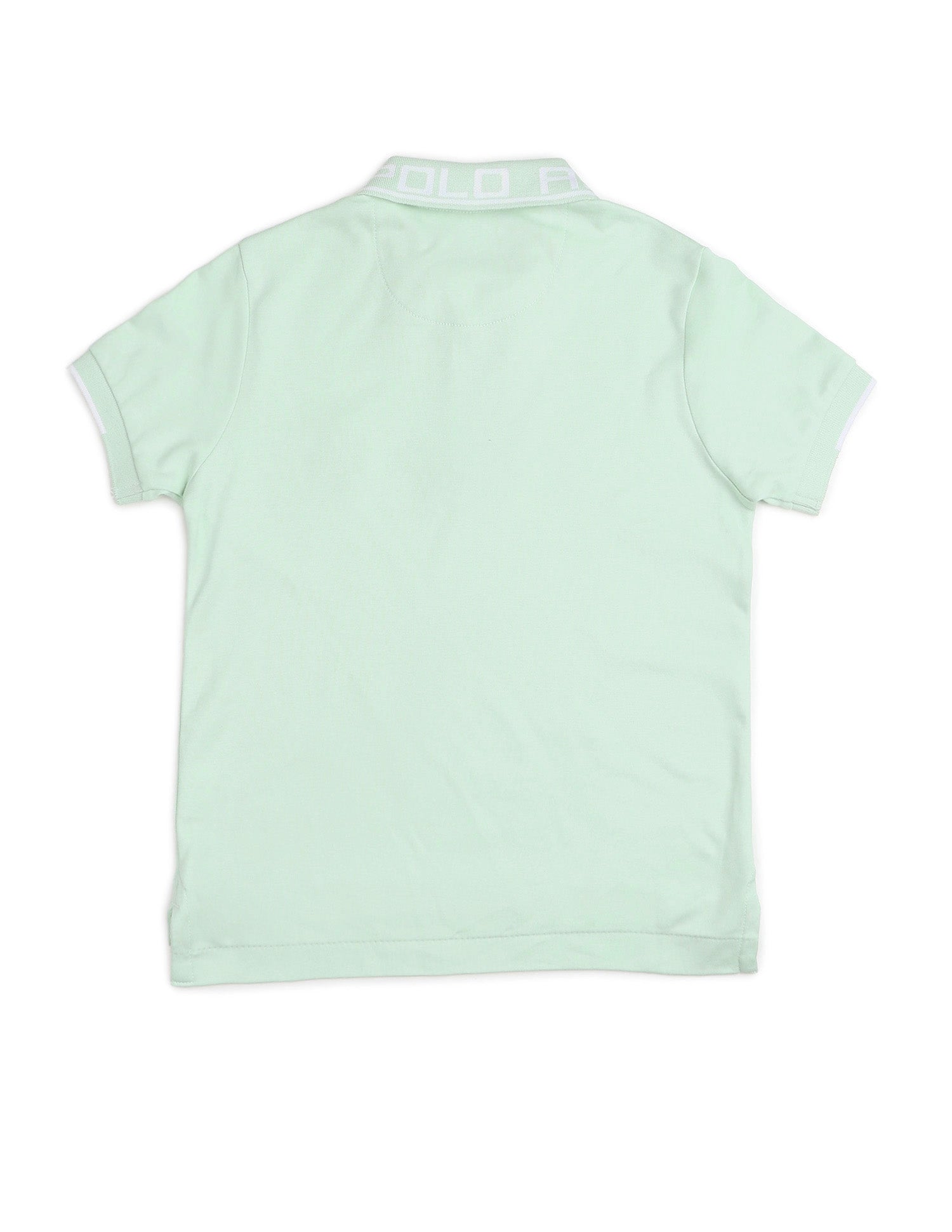 Boys Solid Pure Cotton Polo Shirt Mint - U.S. POLO ASSN. | Large
