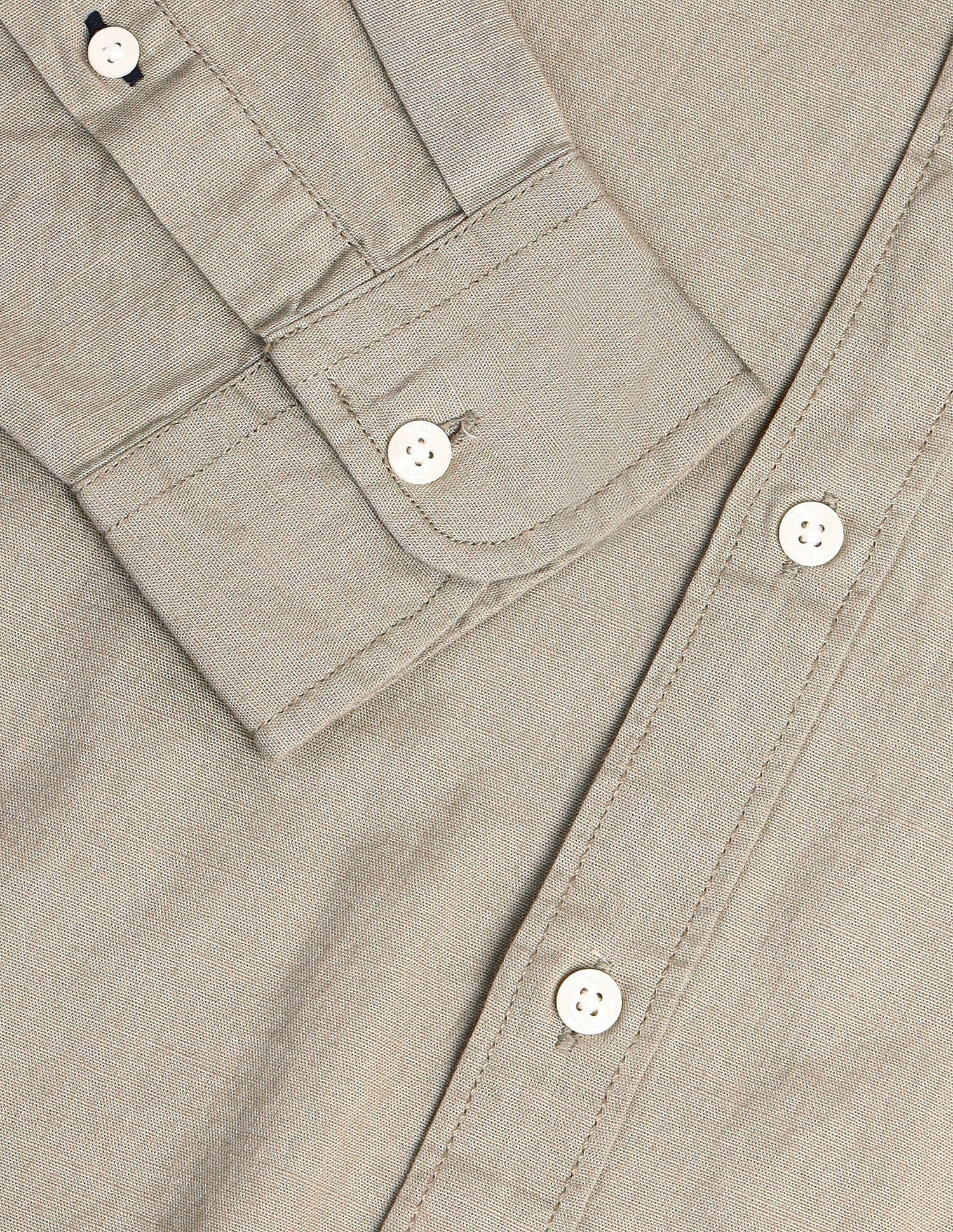 Slim Fit Solid Twill Shirt Grey - U.S. Polo Assn. India | Large