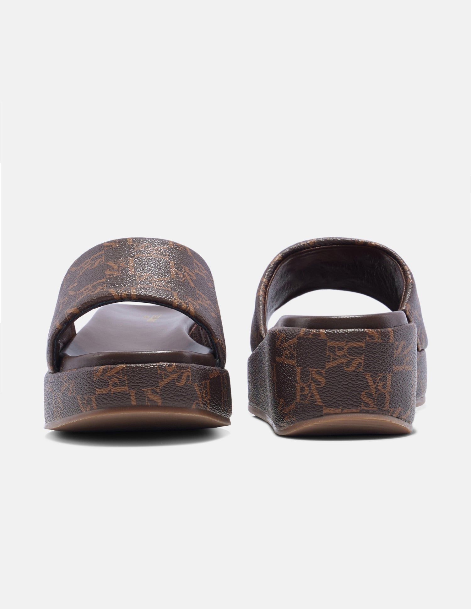 Broad Strap Tiana Platform Heels Brown - U.S. Polo Assn. India | Large