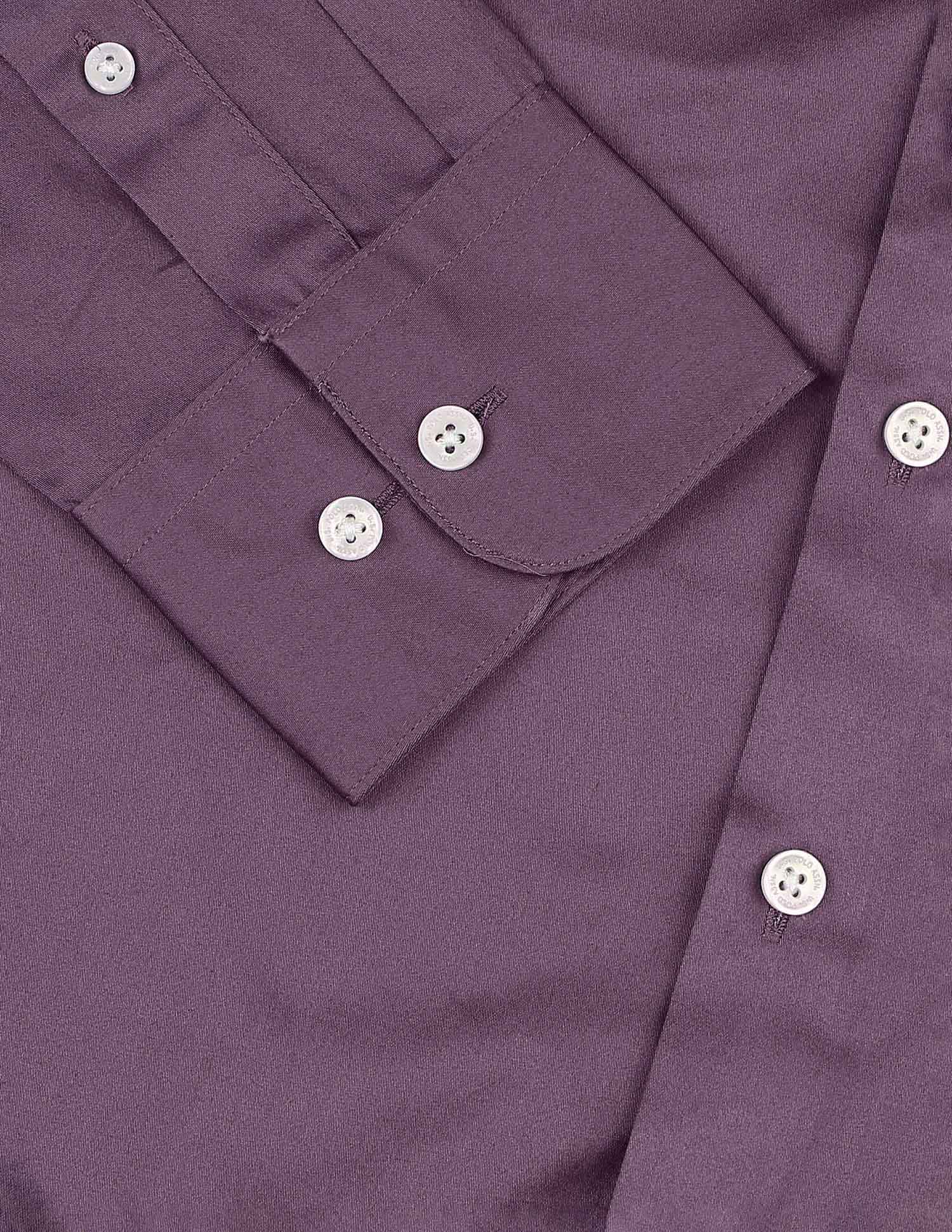 Satin Tailored Fit Shirt Purple - U.S. POLO ASSN. | Large