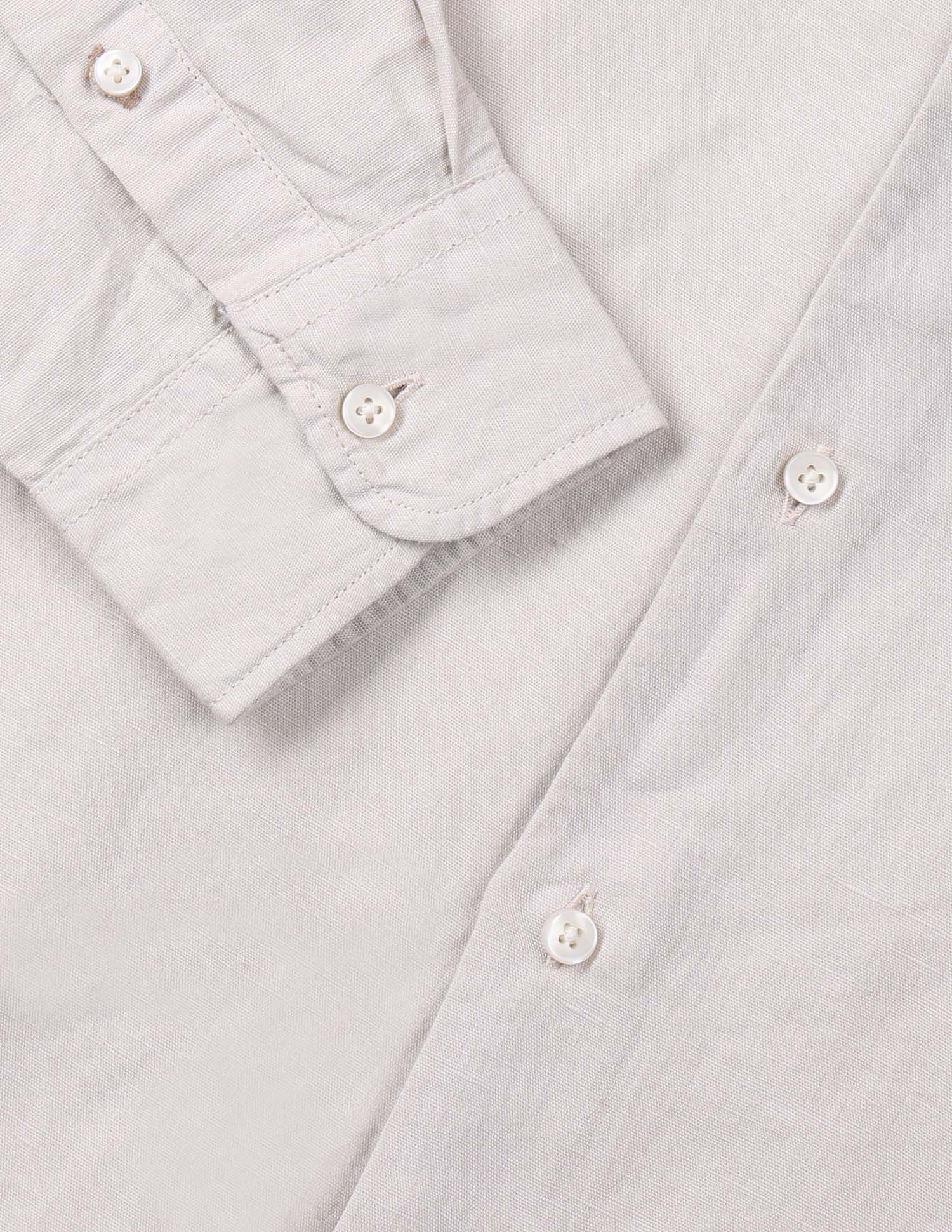 Solid Regular Fit Poplin Shirt Light Beige - U.S. Polo Assn. India | Large