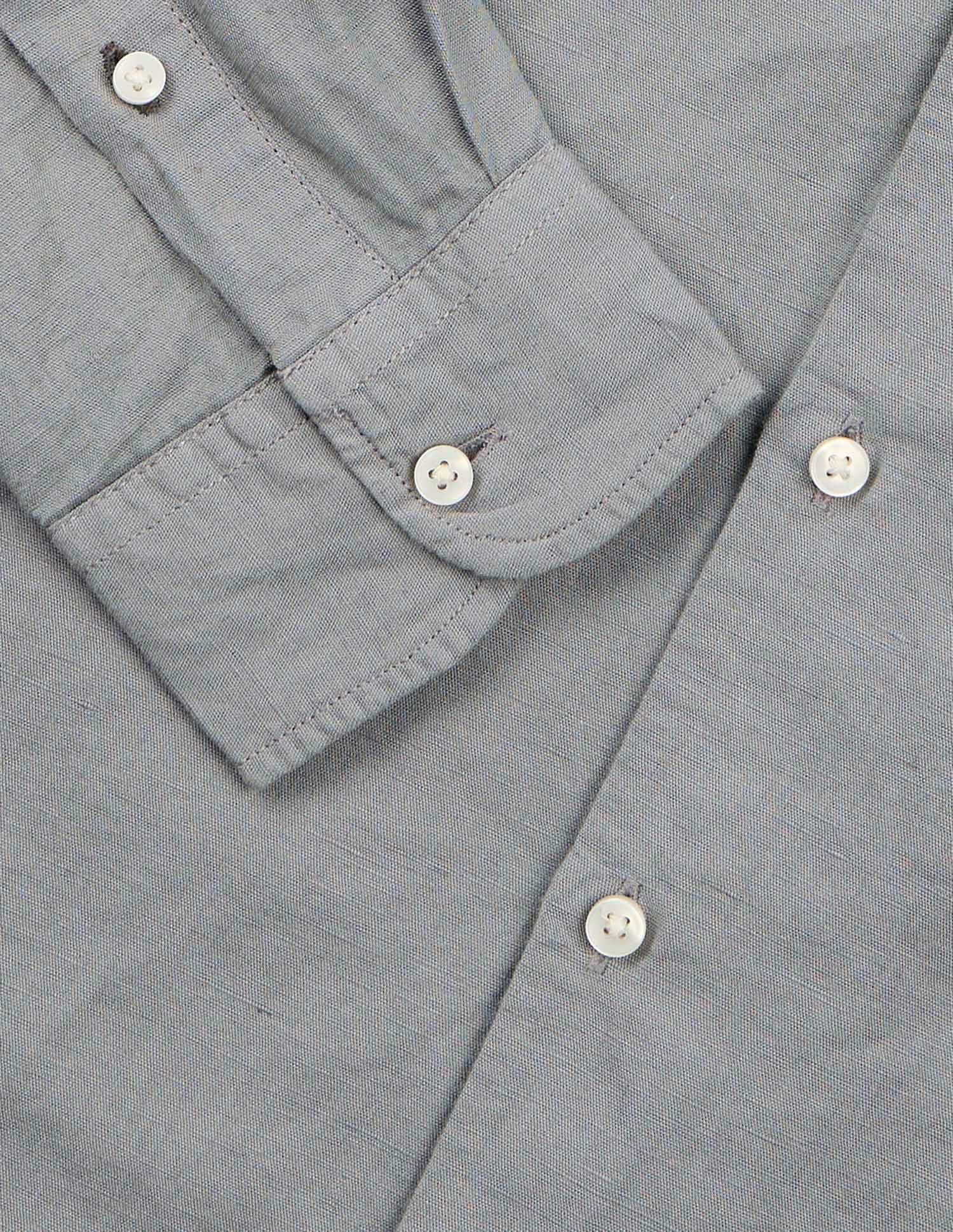Solid Regular Fit Poplin Shirt Dark Grey - U.S. Polo Assn. India | Large