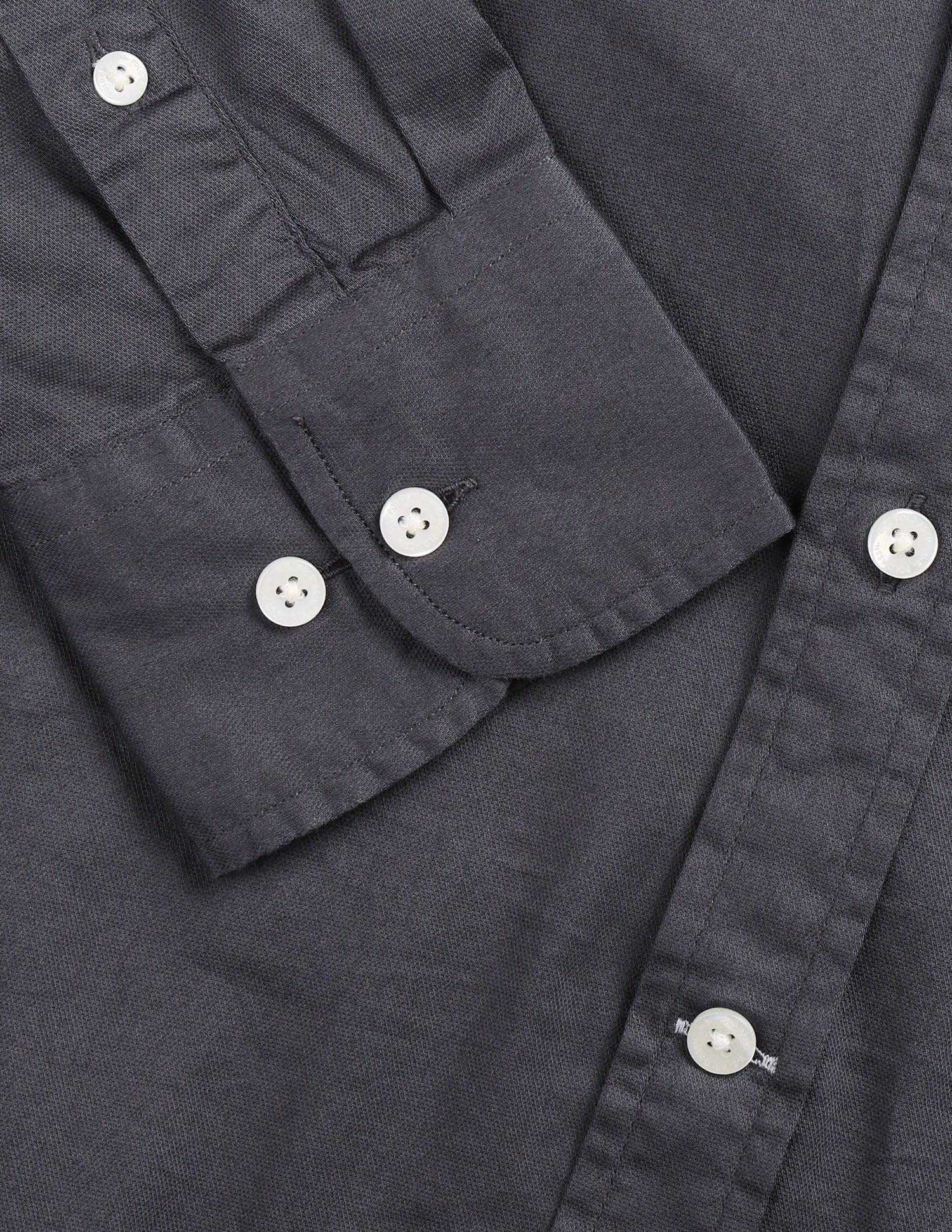 Solid Tailored Fit Shirt Dark Grey - U.S. Polo Assn. India | Large