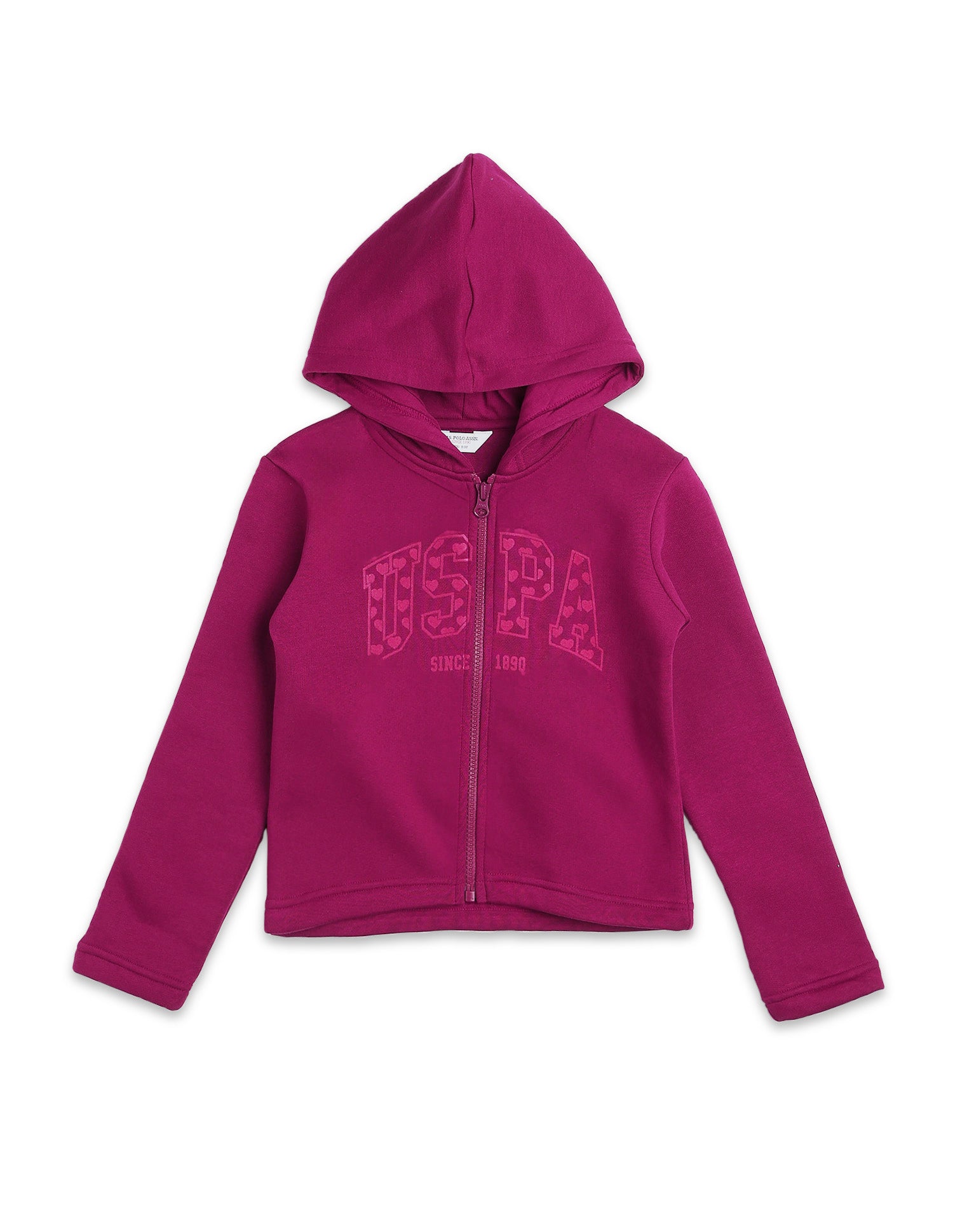 Brand Printed Regular Fit Sweatshirt Wine - U.S. POLO ASSN. | Large