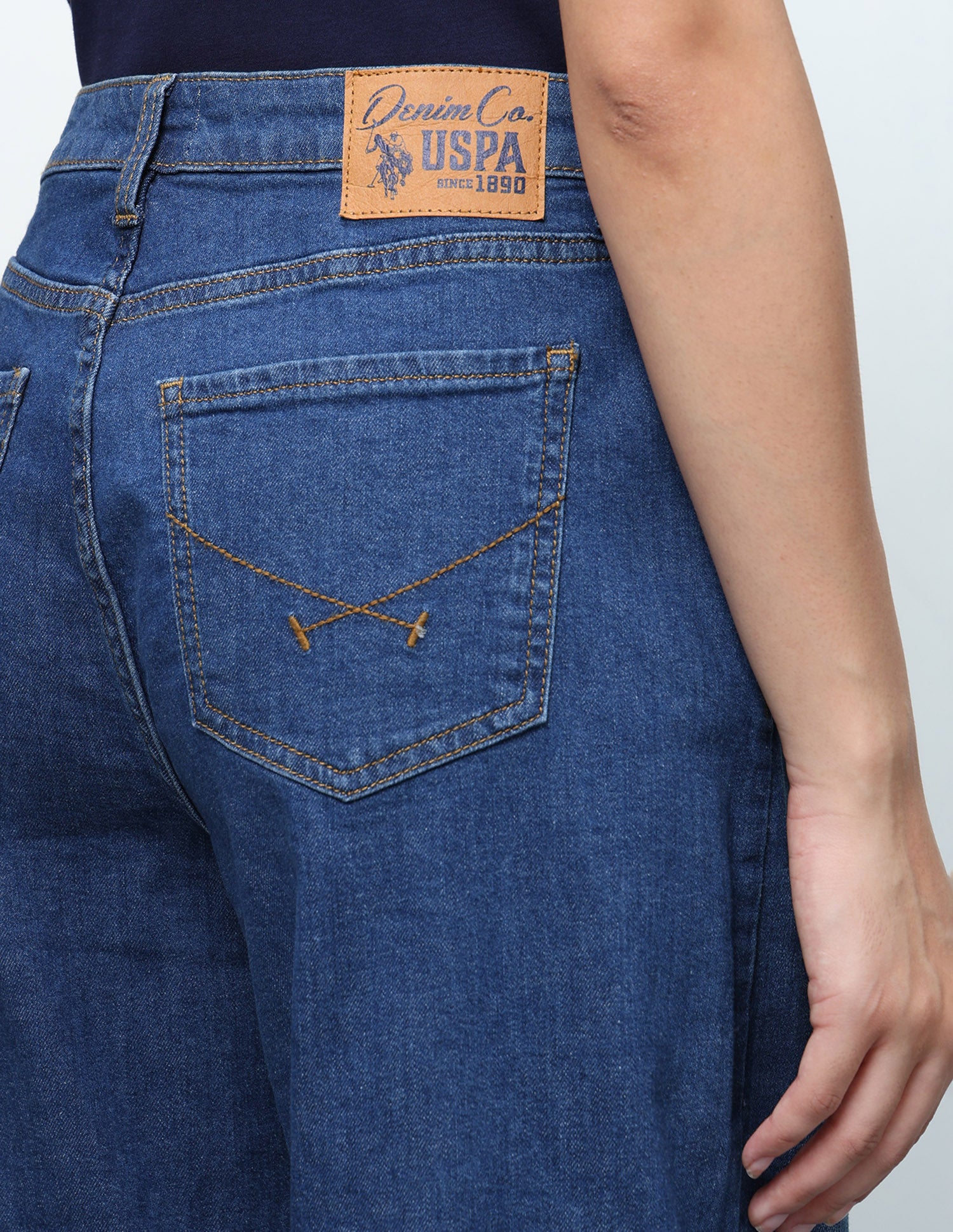 Baggy Fit Blue Jeans Dark Blue - U.S. Polo Assn. India | Large
