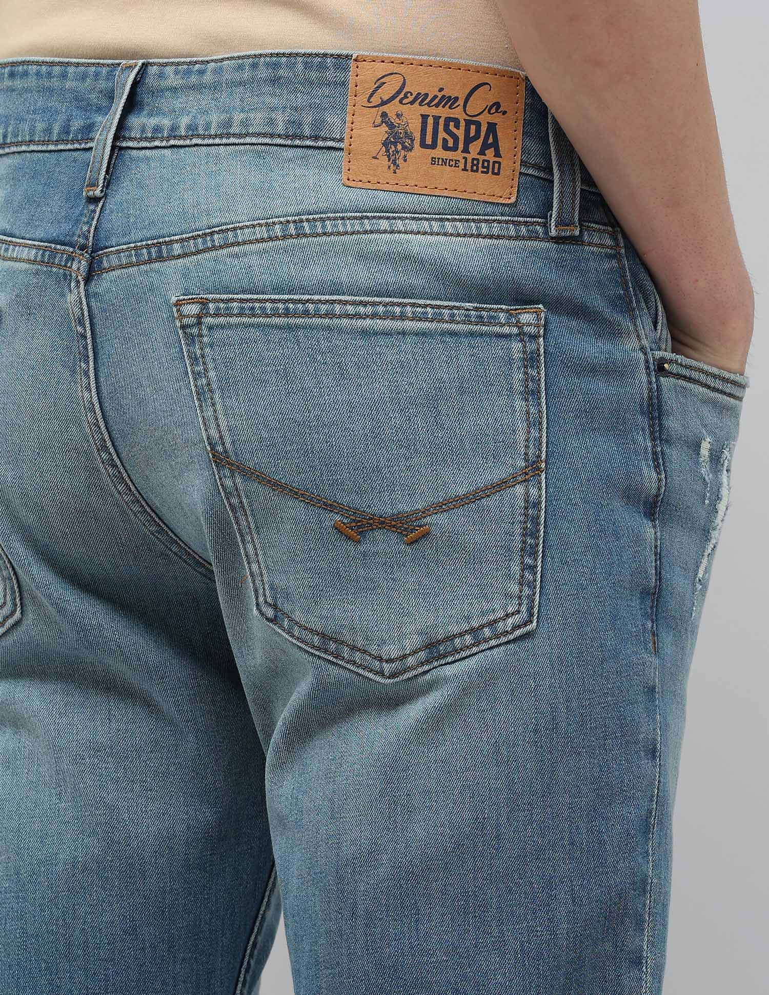 Brandon Slim-Tapered Fit Blue Jeans Blue - U.S. POLO ASSN. | Large