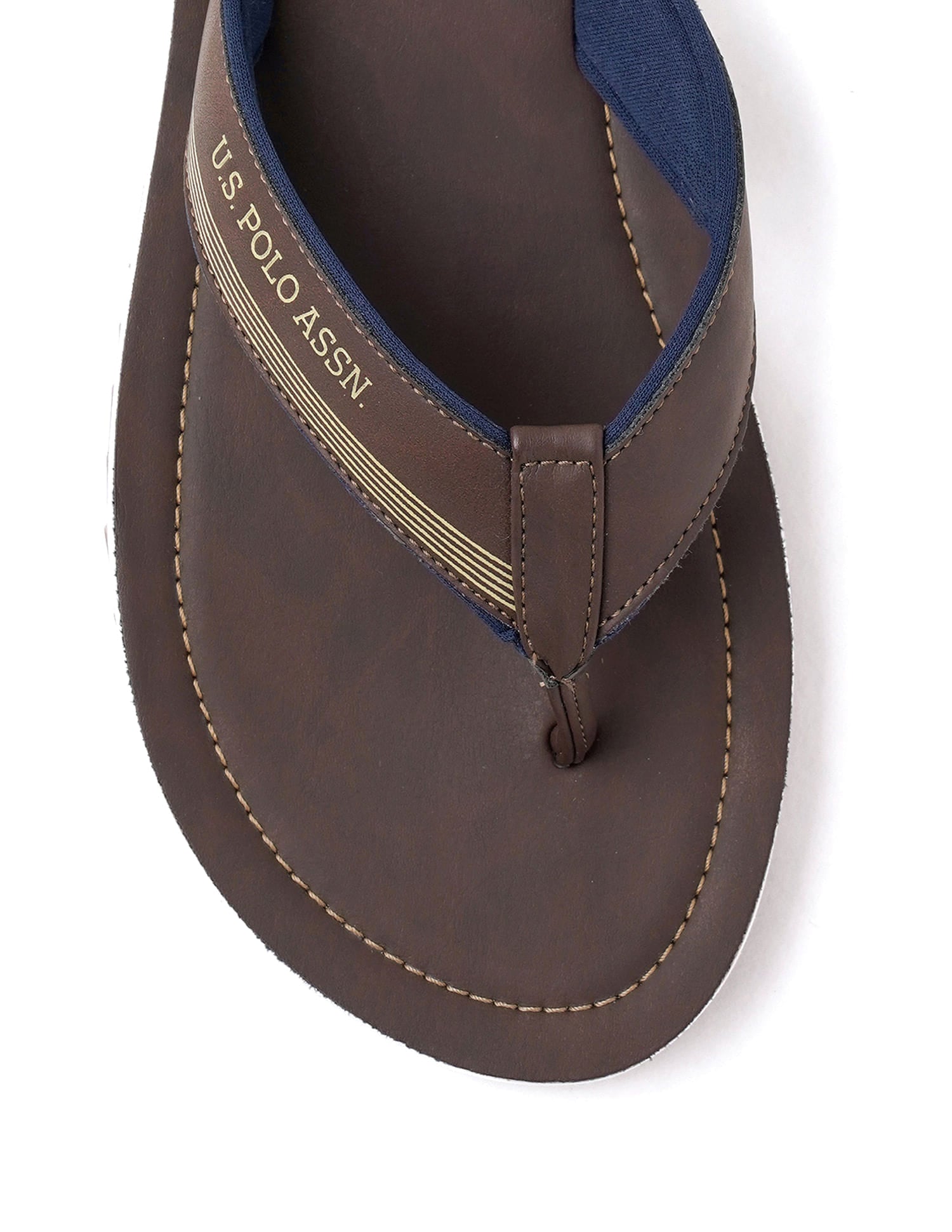 Men Ovi 3 Slippers Brown - U.S. Polo Assn. India | Large