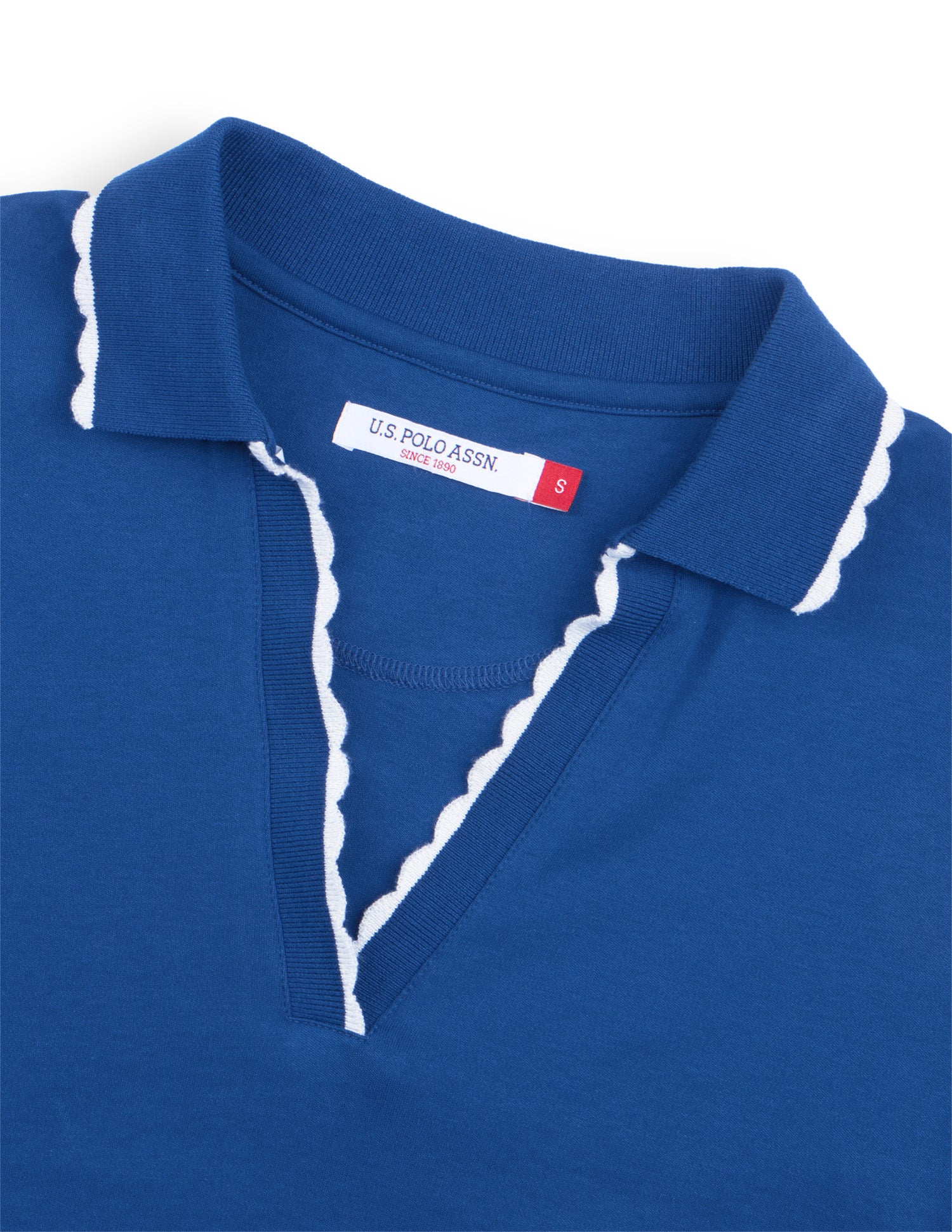 Solid Regular Fit Polo Shirt Bright Blue - U.S. Polo Assn. India | Large