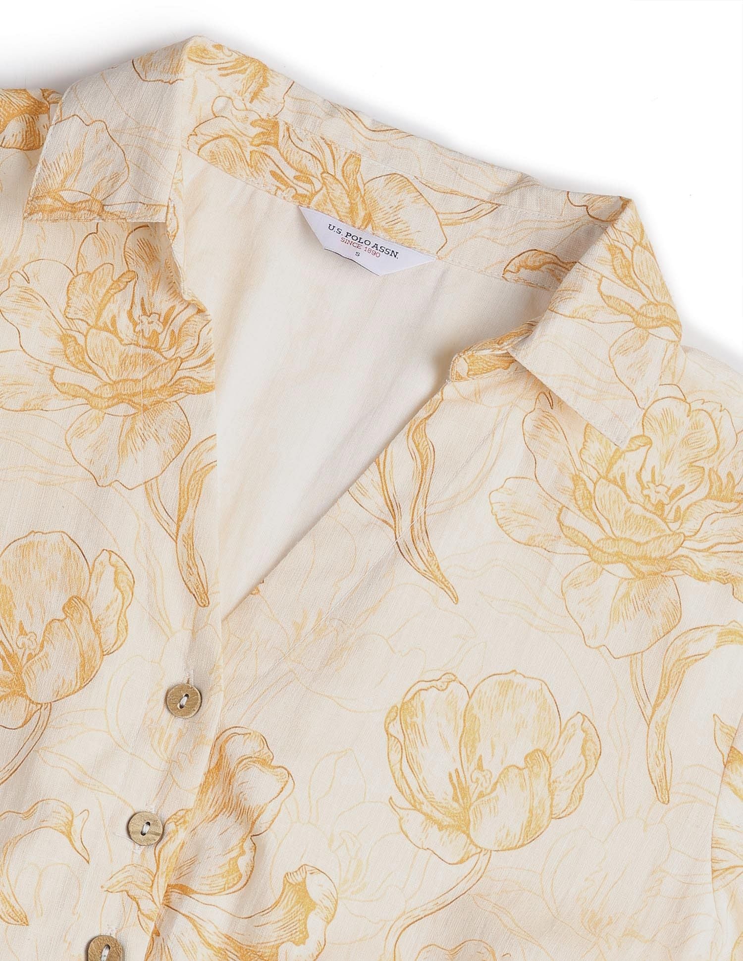 Floral Printed Shirt Dress Multicolour - U.S. Polo Assn. India | Large