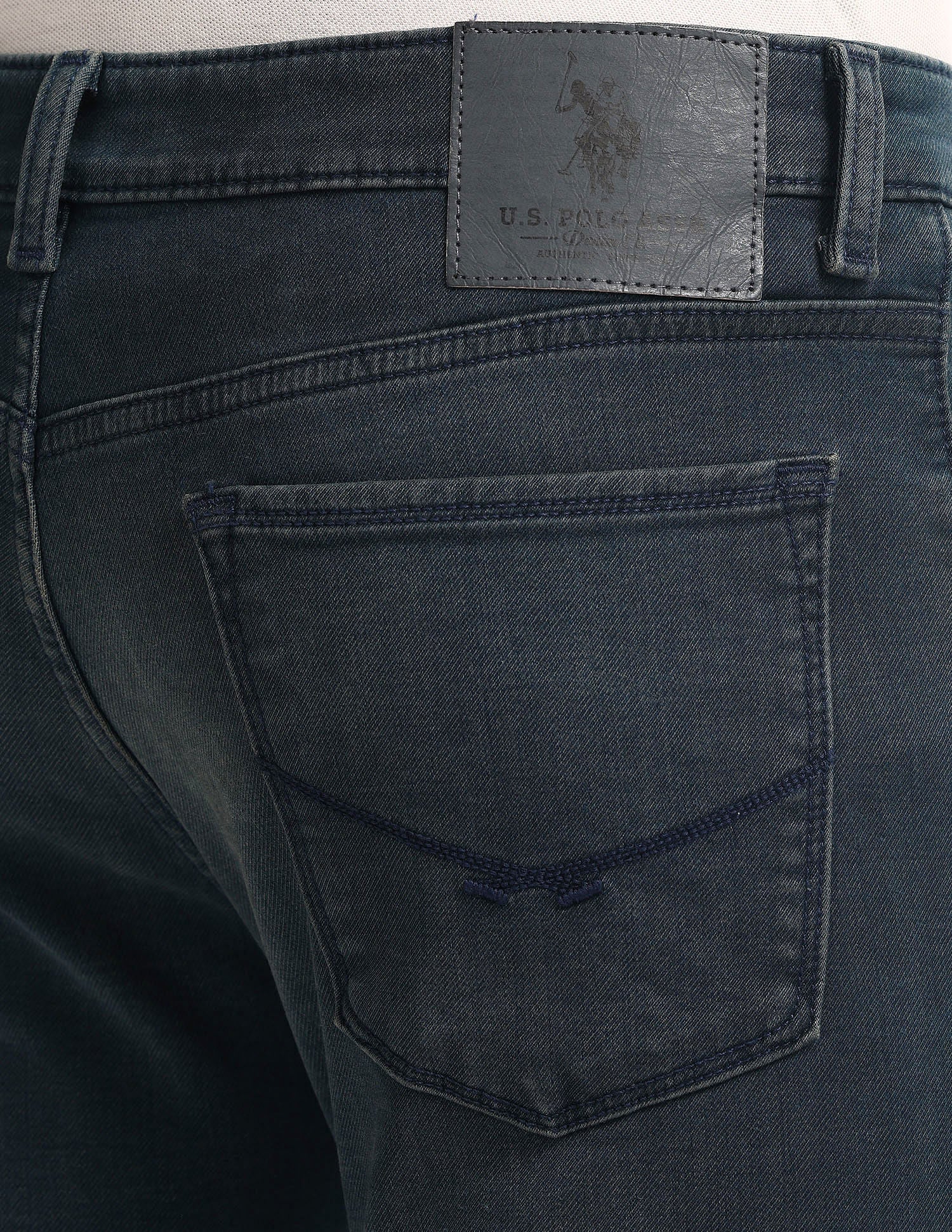 Regallo Skinny Fit Blue Jeans Blue - U.S. Polo Assn. India | Large