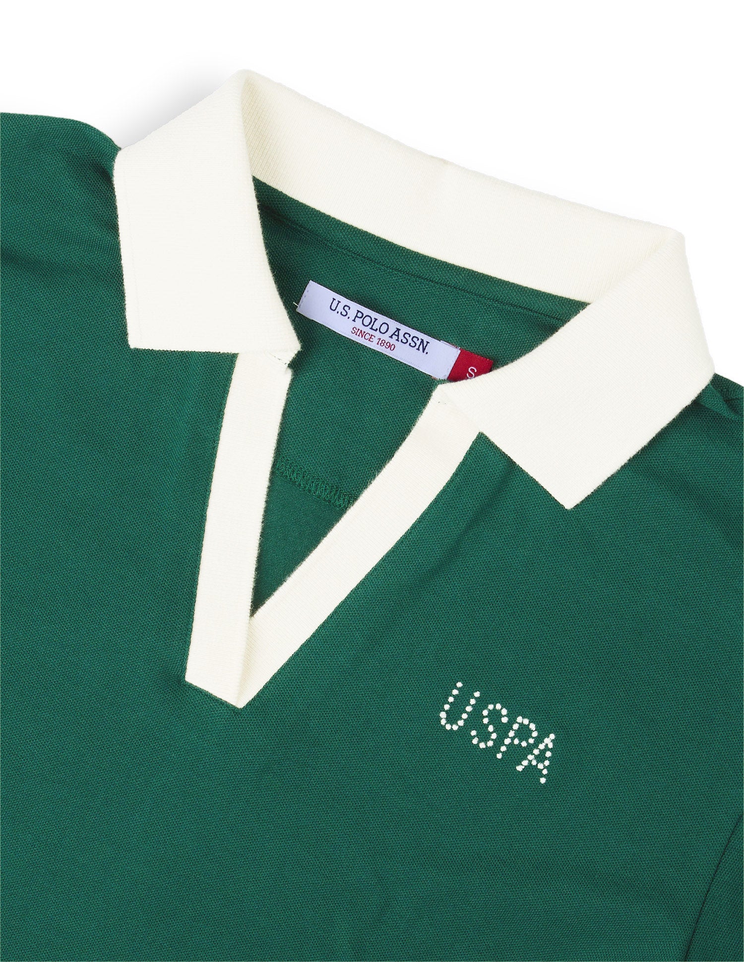 Solid Relaxed Fit Polo Shirt Dark Green - U.S. Polo Assn. India | Large
