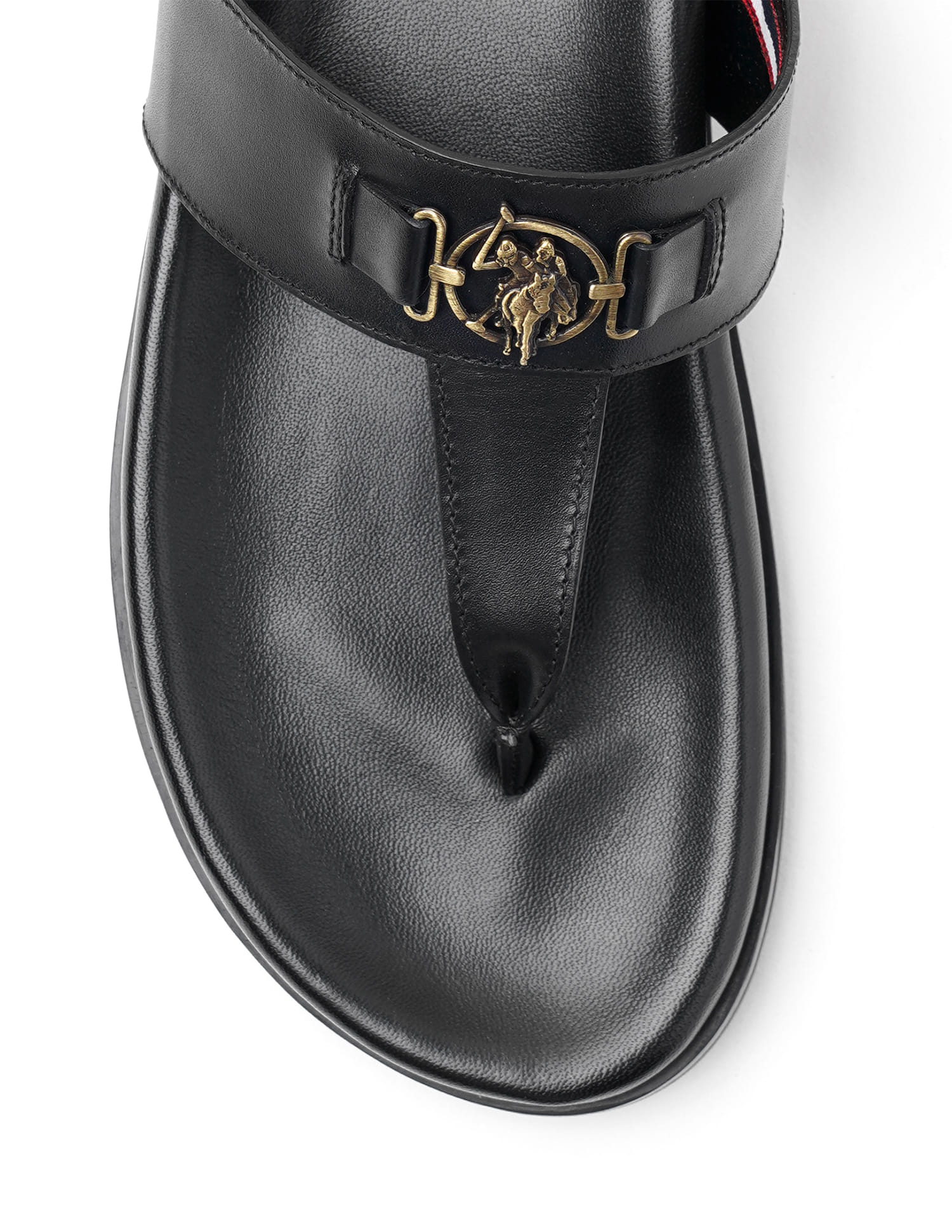 T-strap Rudi Sandals Black - U.S. Polo Assn. India | Large