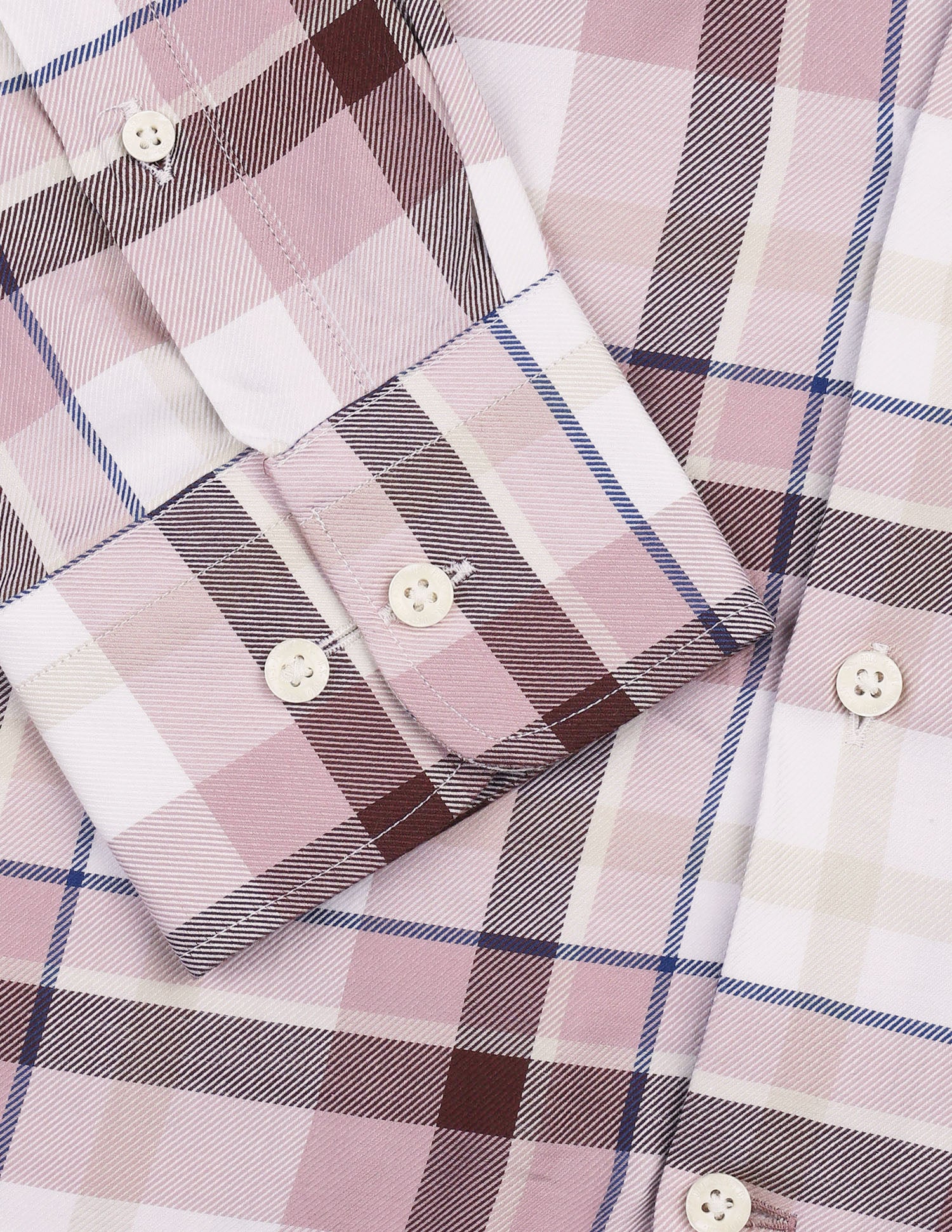 Tartan Checked Twill Shirt Peach - U.S. Polo Assn. India | Large