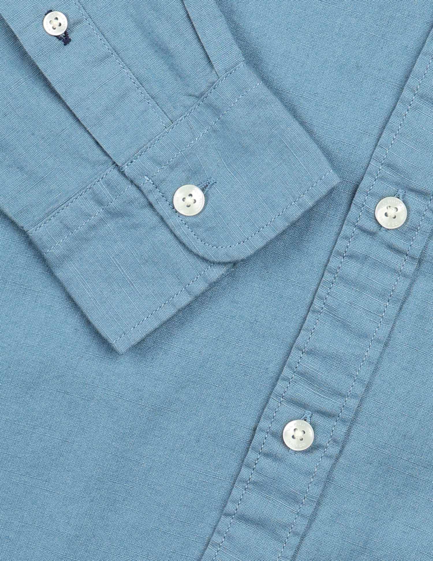 Solid Pure Cotton Shirt Teal - U.S. Polo Assn. India | Large