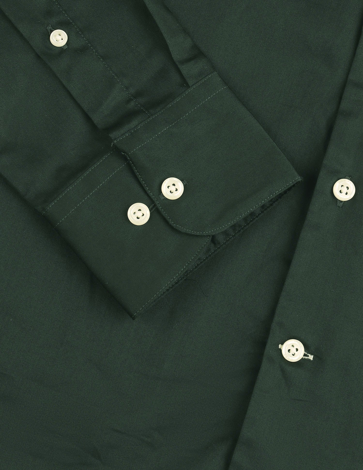 Satin Tailored Fit Shirt Dark Green - U.S. Polo Assn. India | Large