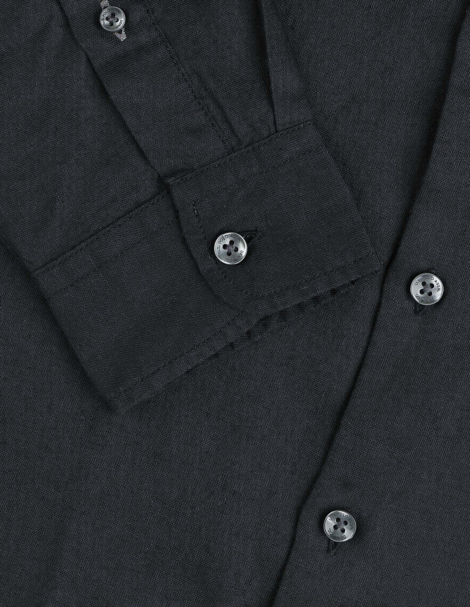 Solid Regular Fit Shirt Dark Grey - U.S. Polo Assn. India | Large