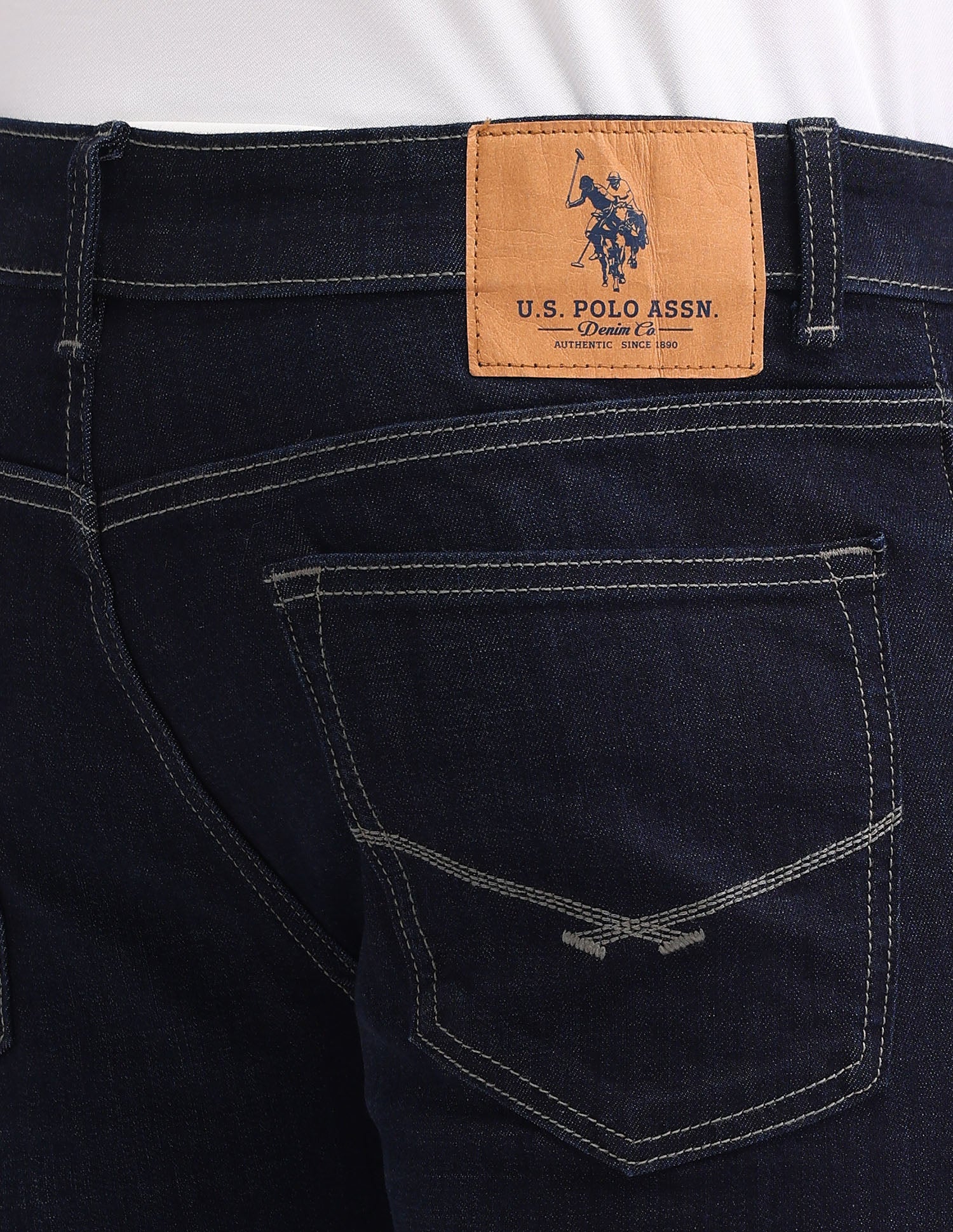 Regallo Skinny Fit Blue Jeans Blue - U.S. Polo Assn. India | Large