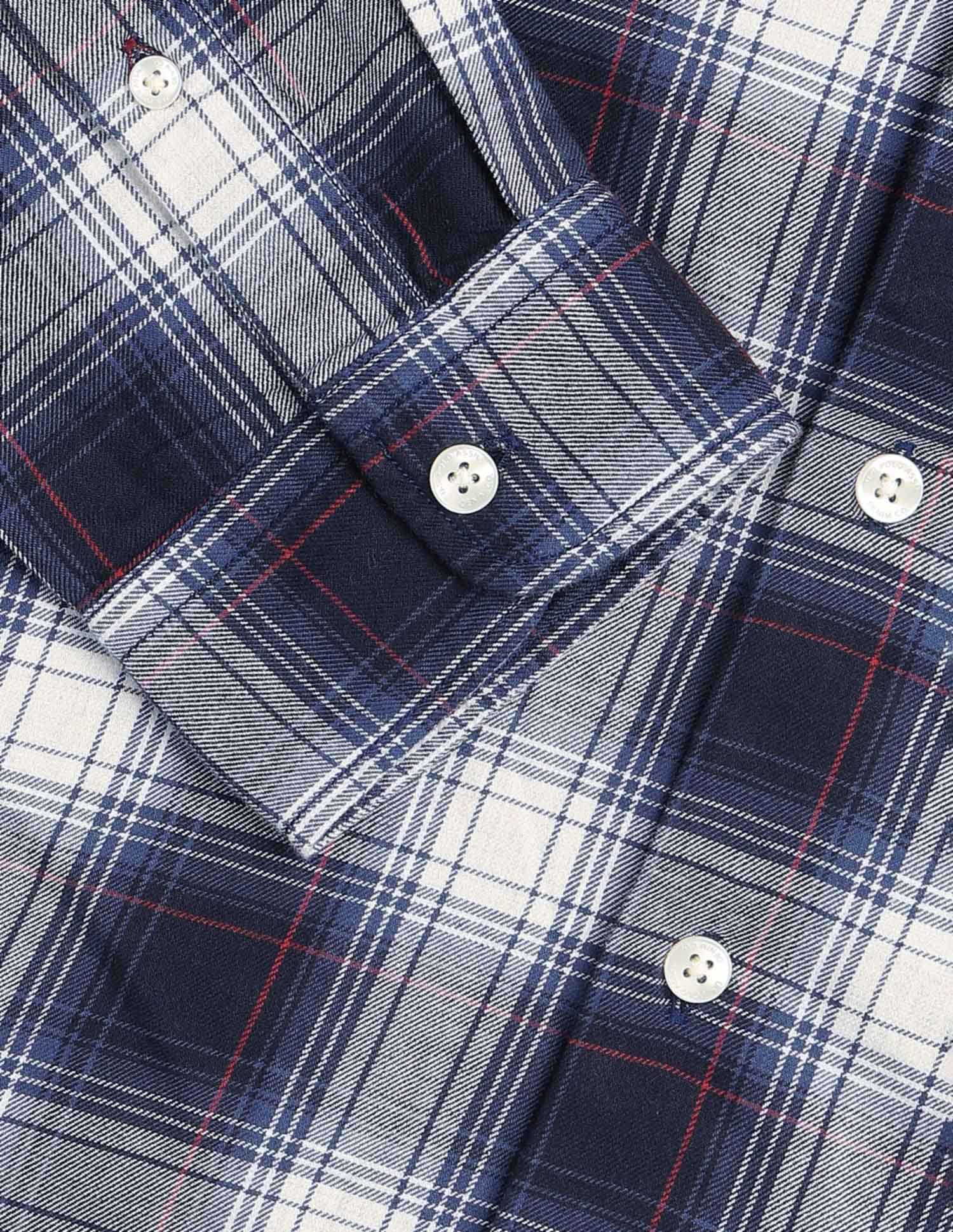 Tartan Checked Regular Fit Shirt Navy - U.S. POLO ASSN. | Large