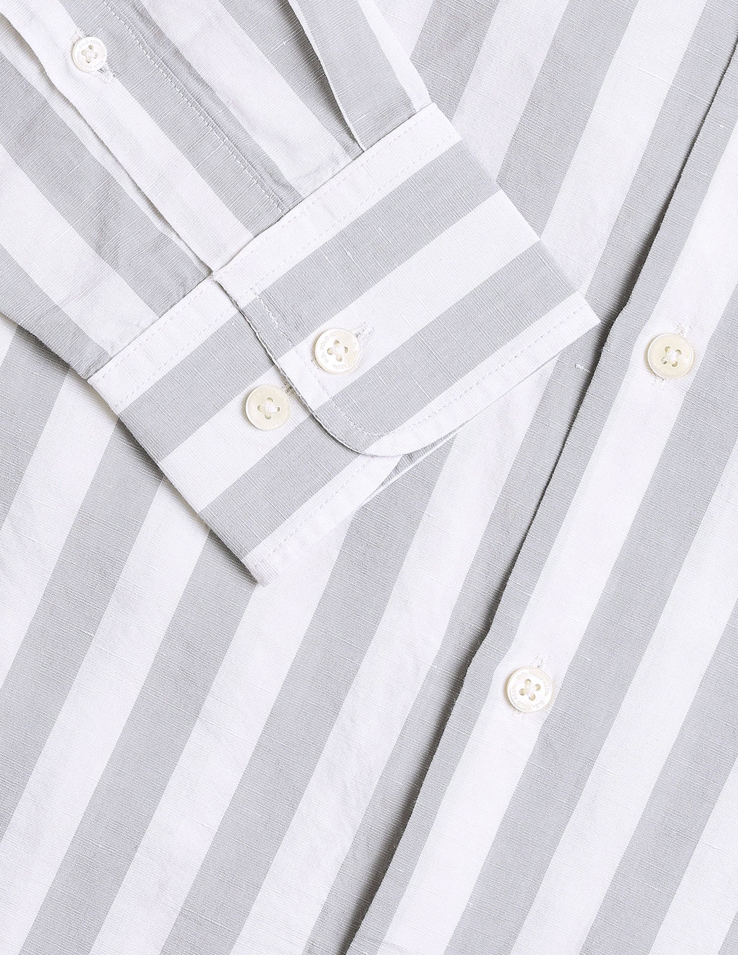 Vertical Striped Regular Fit Shirt Grey - U.S. Polo Assn. India | Large