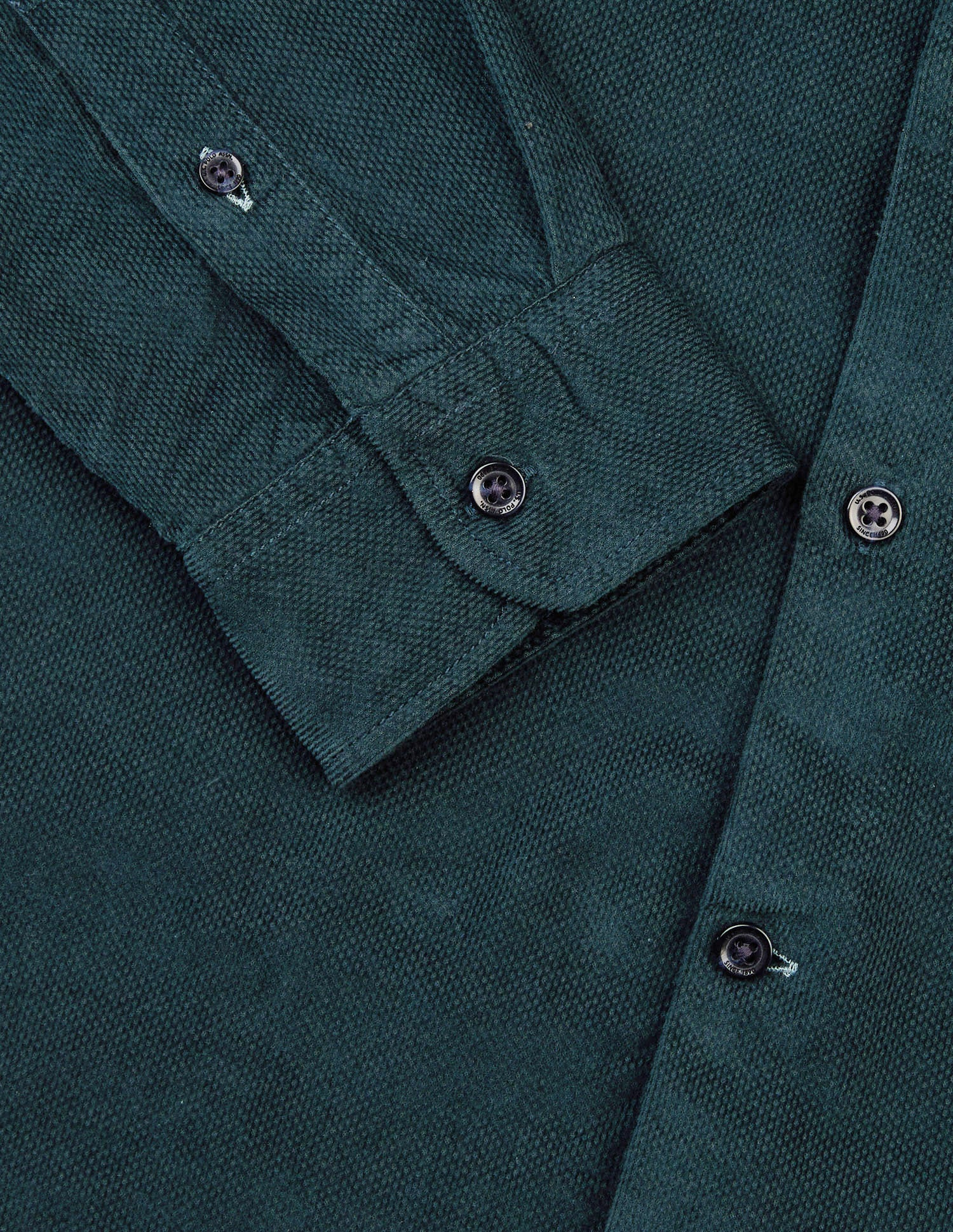 Corduroy Regular Fit Shirt Dark Teal - U.S. Polo Assn. India | Large