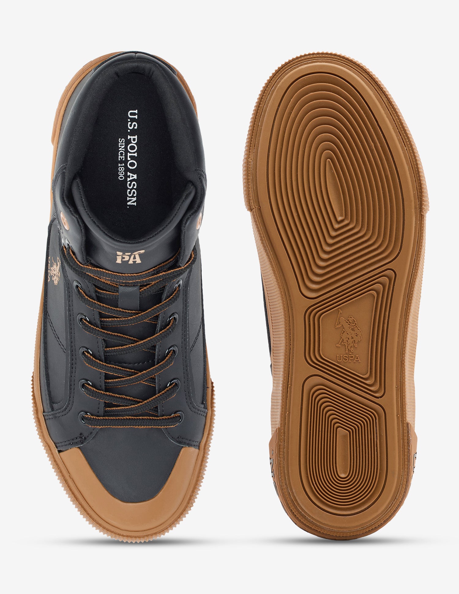 Ricon Mid Top Sneakers Black - U.S. Polo Assn. India | Large