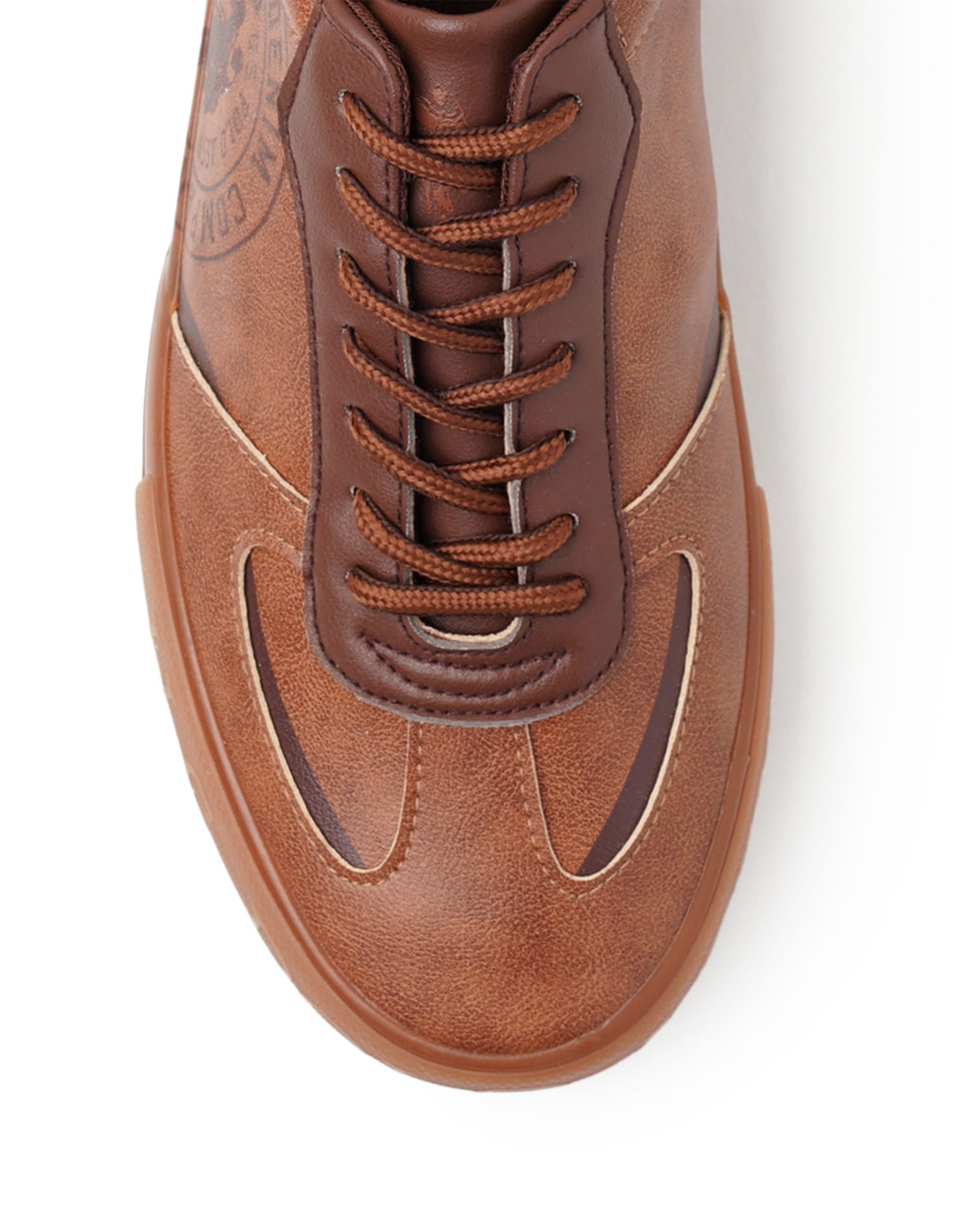 Men Brand Print Rens Sneakers Brown - U.S. Polo Assn. India | Large