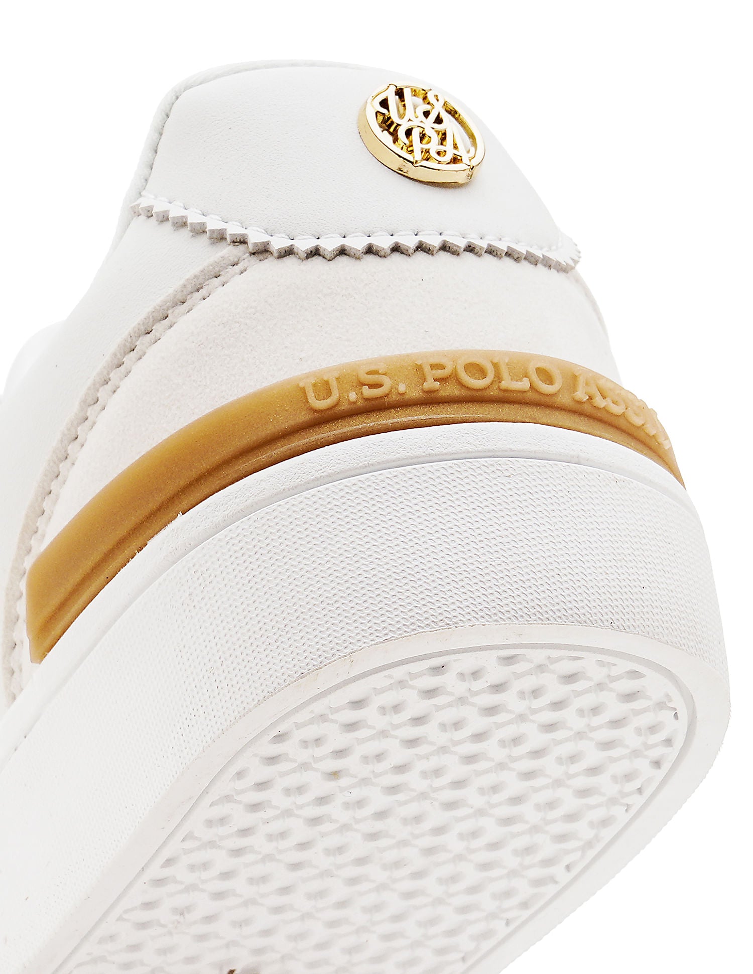 Women Textured Ingrid Sneakers Off White - U.S. Polo Assn. India | Large
