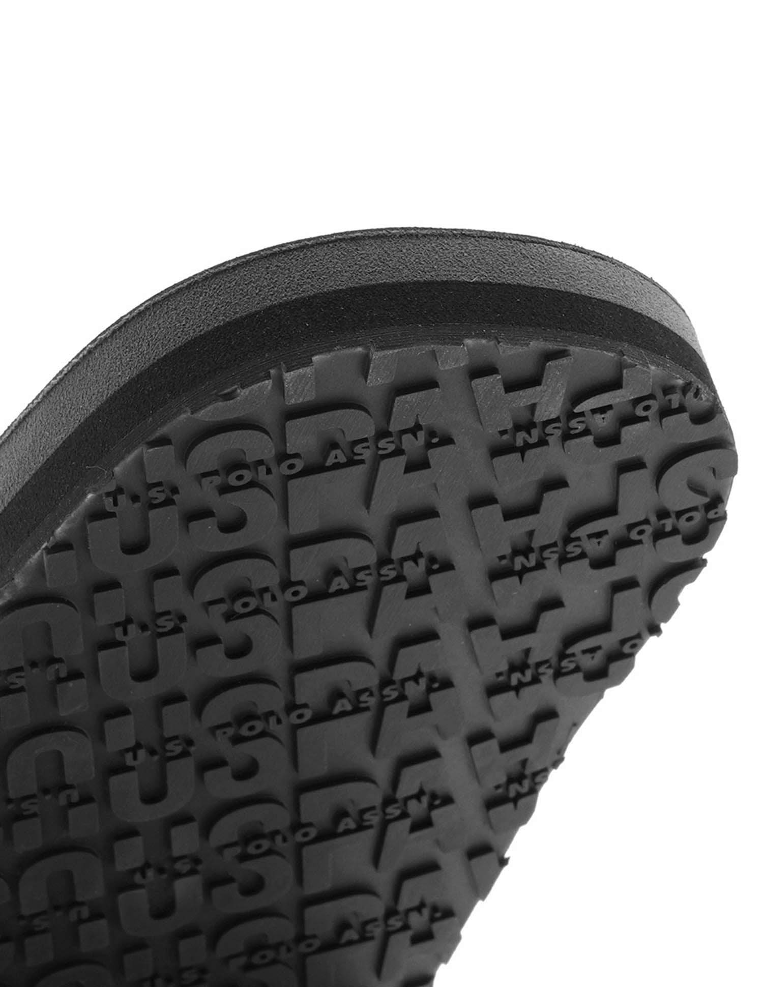 Men Terry Solid Flip Flops Black - U.S. Polo Assn. India | Large