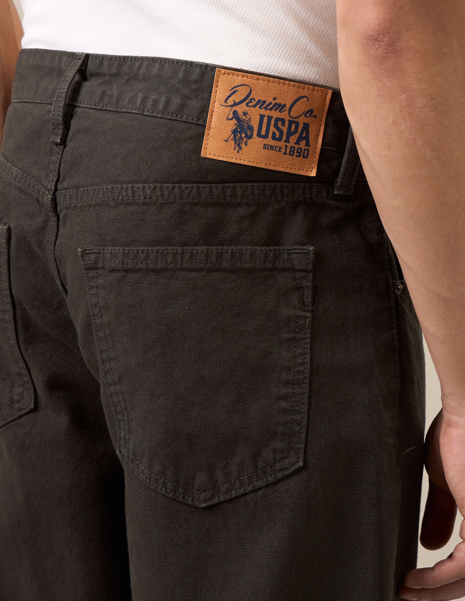 Logan Loose Straight Fit Brown Jeans Dark Brown - U.S. Polo Assn. India | Large