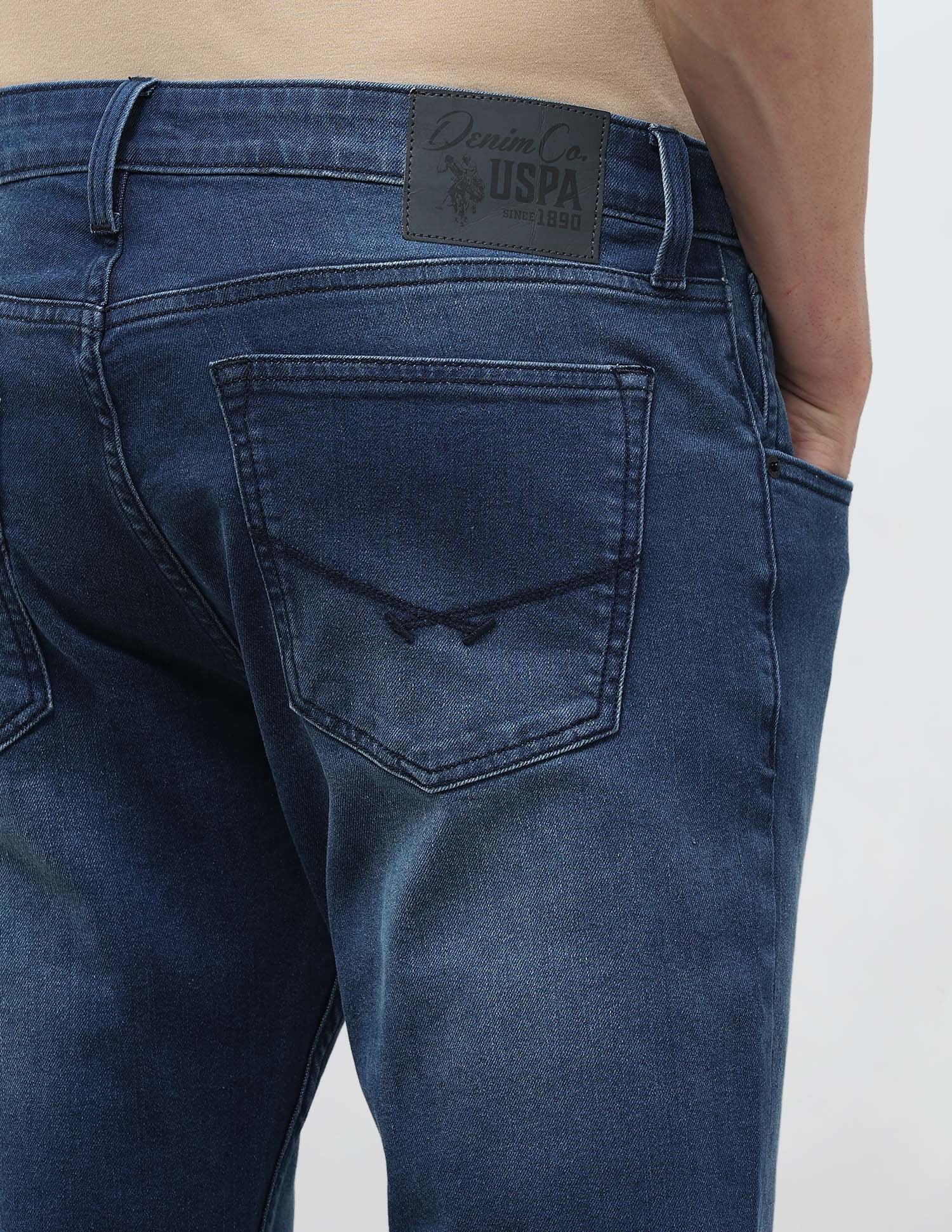 Brandon Slim Tapered Fit Blue Jeans Indigo - U.S. POLO ASSN. | Large