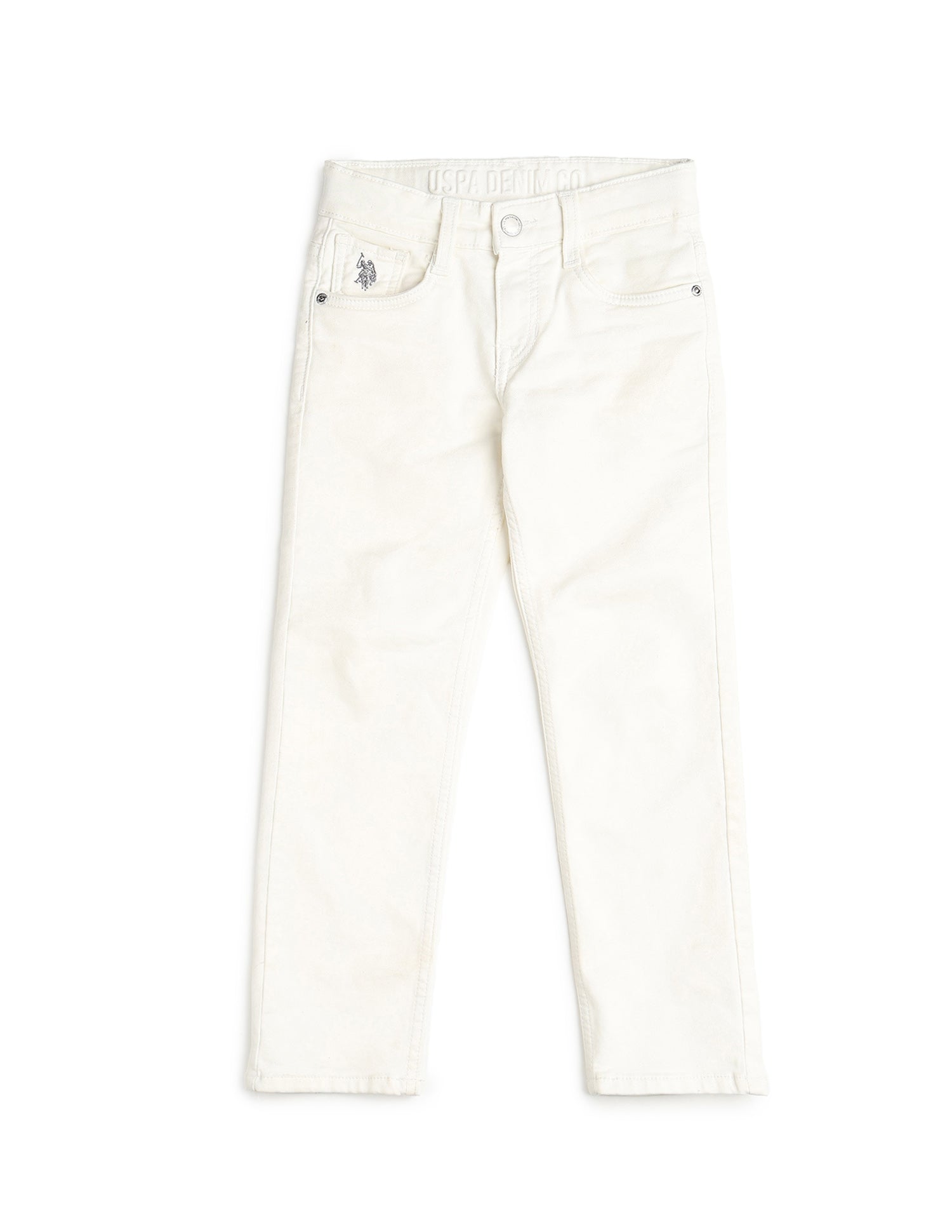 Boys Mid Rise Relaxed Fit Jeans White - U.S. POLO ASSN. | Large