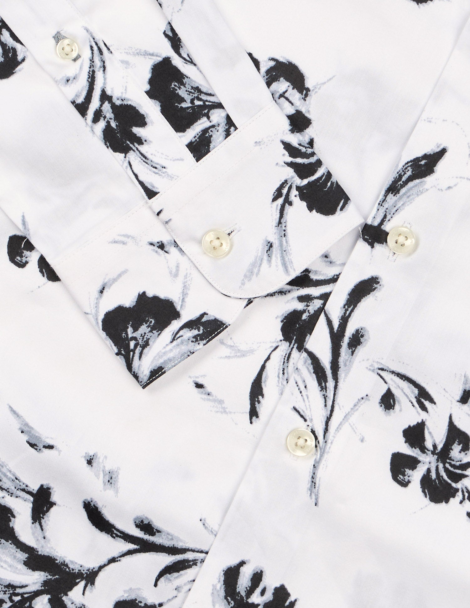 Floral Printed Pure Cotton Shirt White - U.S. Polo Assn. India | Large