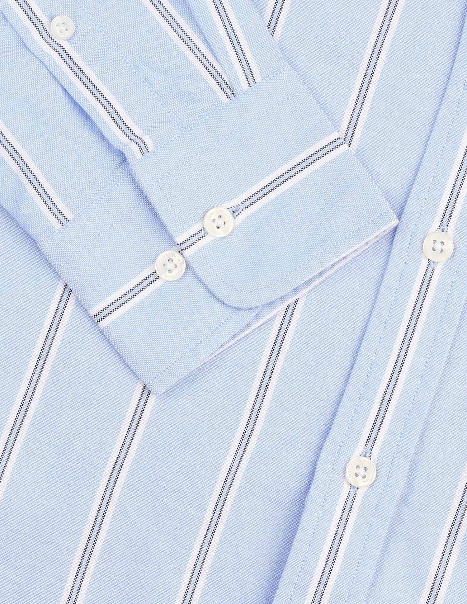 Pure Cotton Tailored Fit Shirt Light Blue - U.S. Polo Assn. India | Large