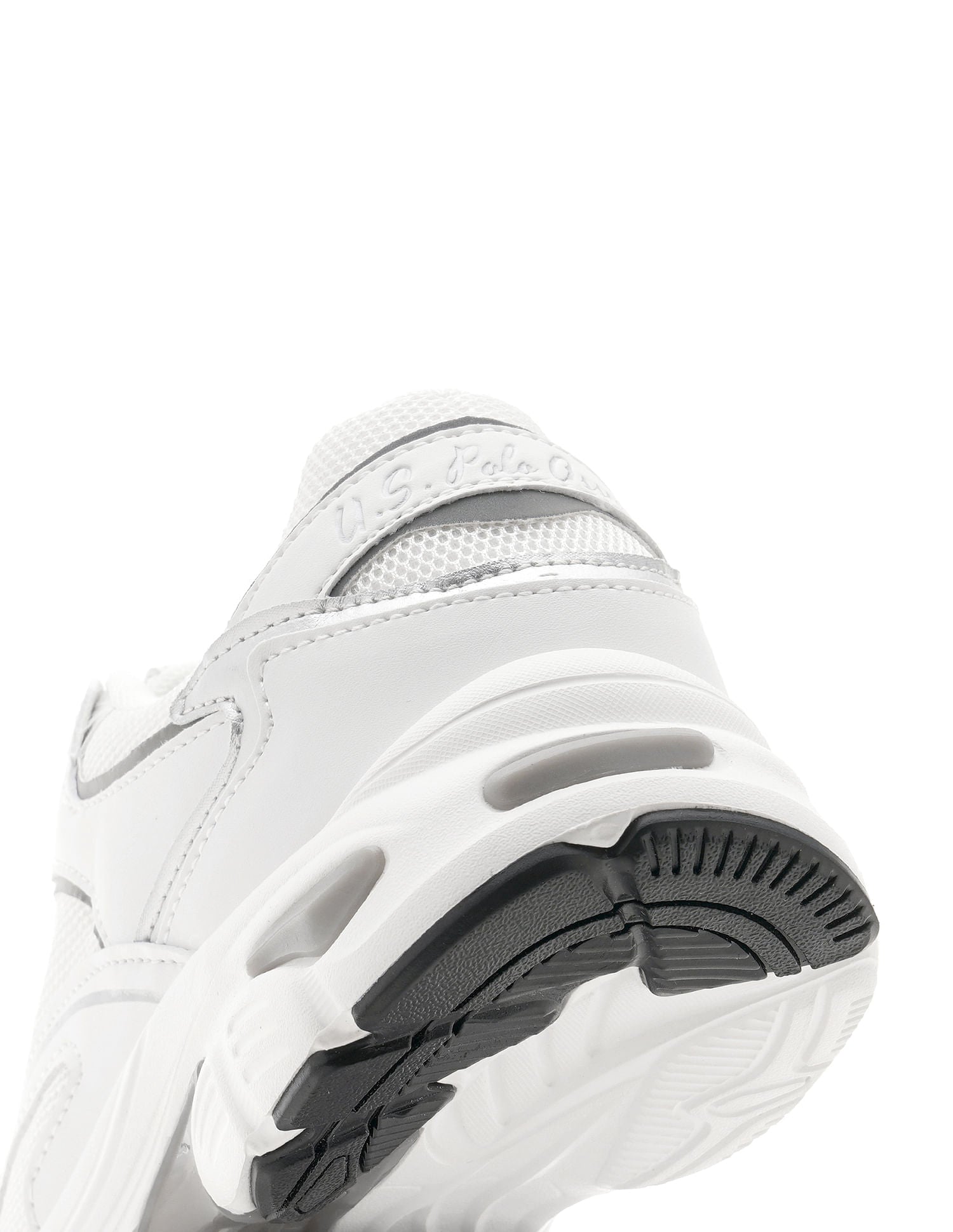 Women Metallic Logo Felicia Sneakers White - U.S. POLO ASSN. | Large