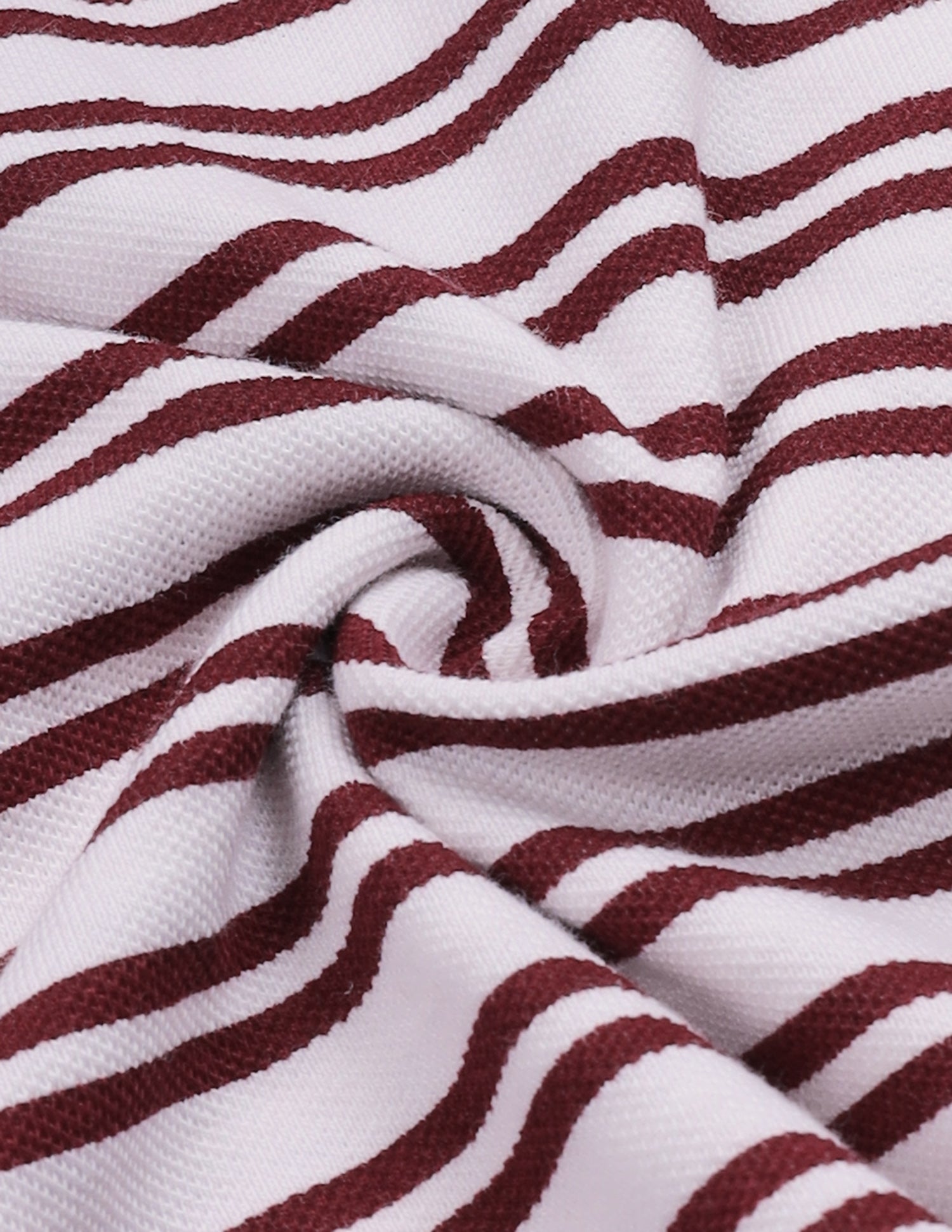Horizontal Striped Regular Fit Polo Shirt Dark Maroon - U.S. Polo Assn. India | Large