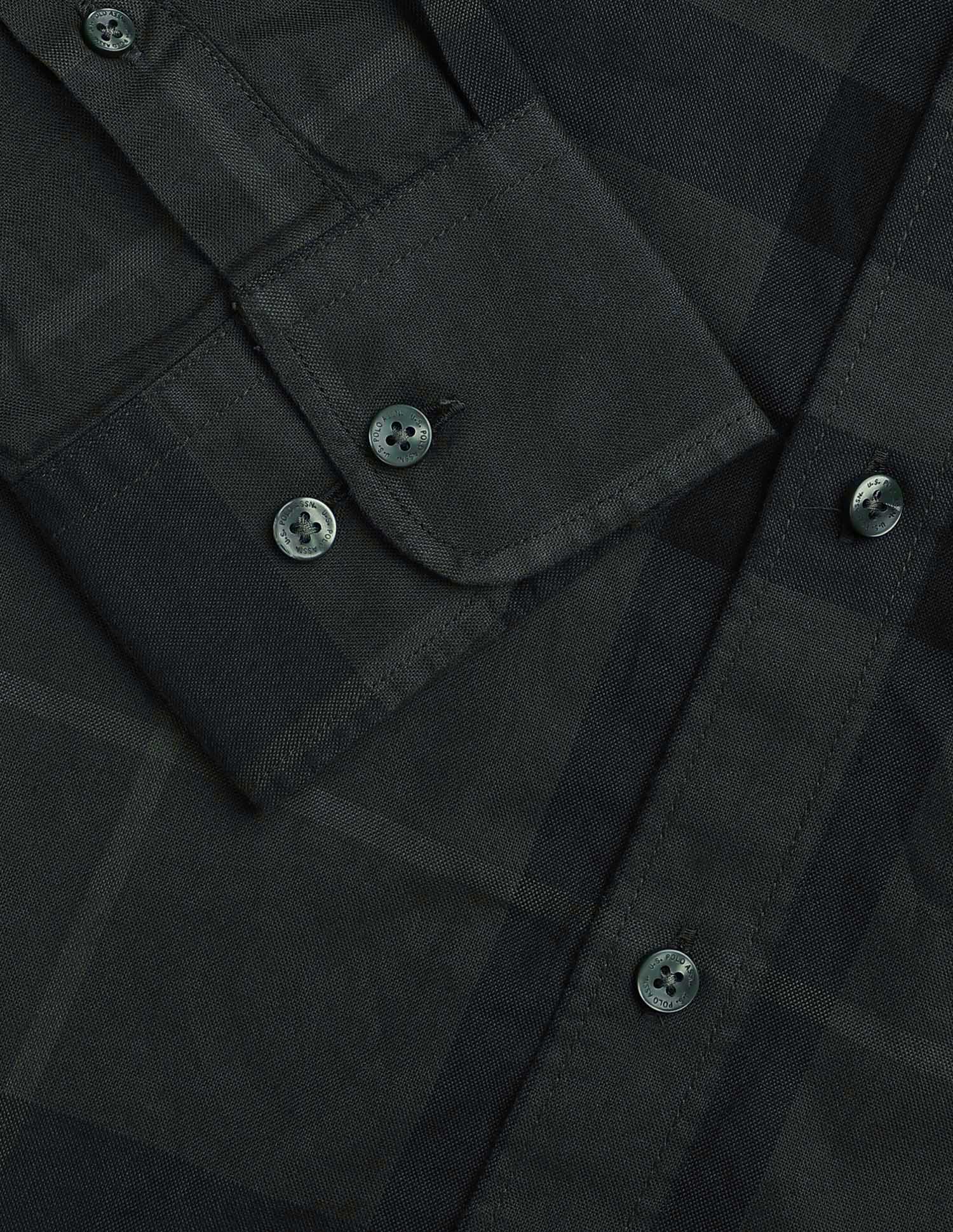 Tartan Checked Tailored Fit Shirt Olive - U.S. POLO ASSN. | Large