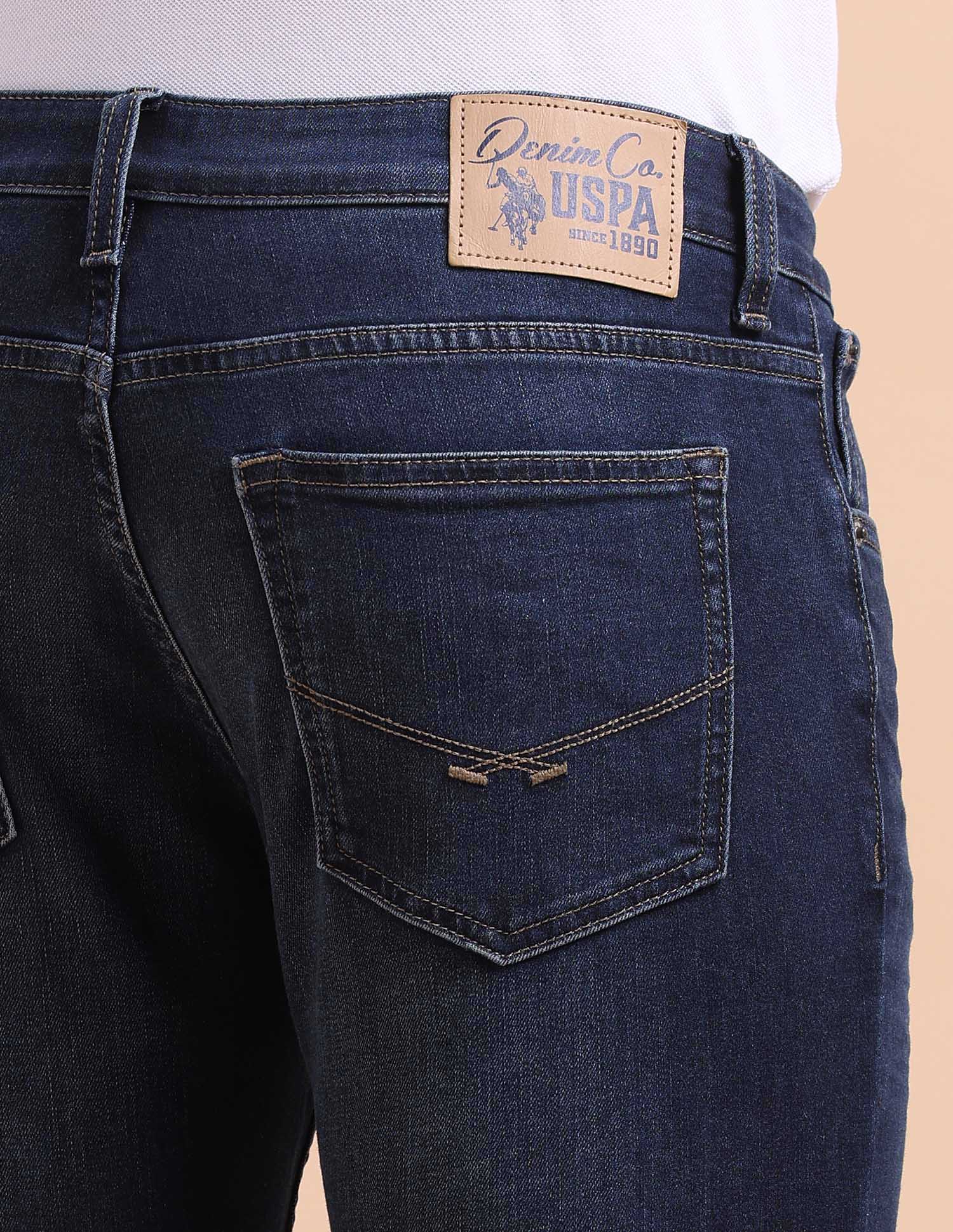 Brandon Slim Tapered Fit Blue Jeans Blue - U.S. POLO ASSN. | Large