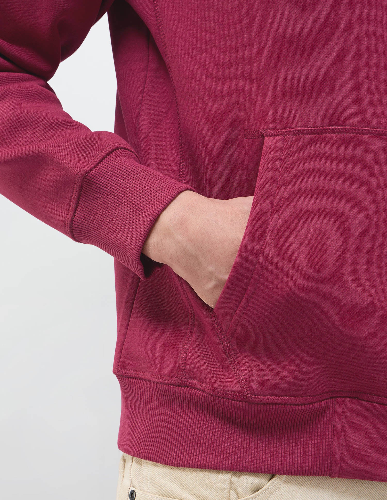 Solid Regular Fit Sweatshirt Maroon - U.S. POLO ASSN. | Large