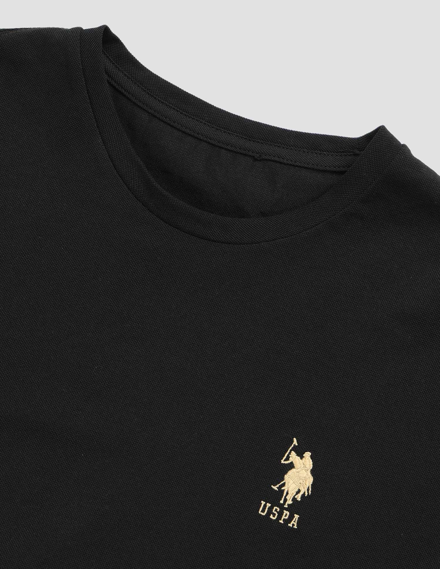 Solid Round Neck Loungewear T-Shirt Little Boy Blue - U.S. POLO ASSN. | Large