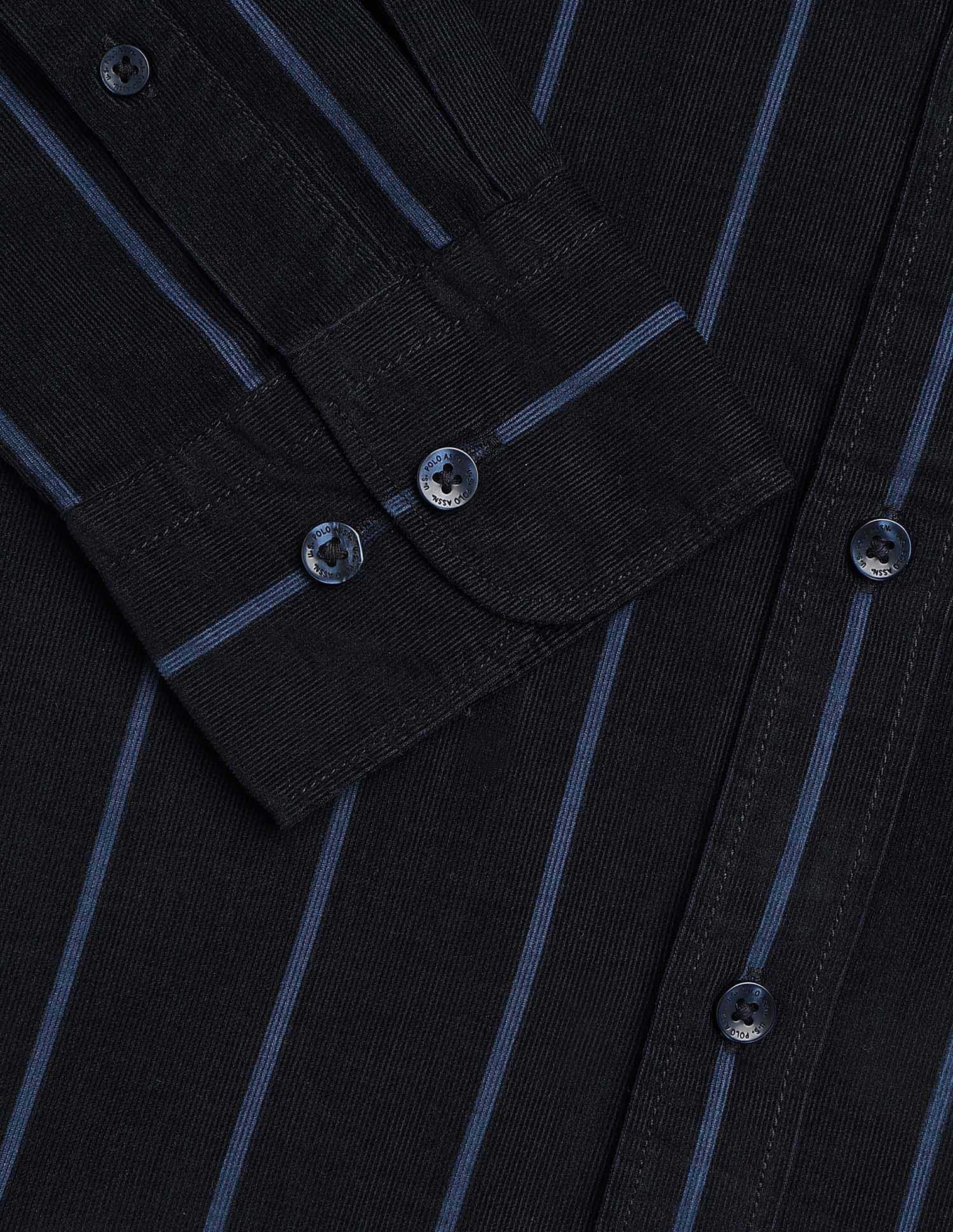 Corduroy Tailored Fit Shirt Navy - U.S. POLO ASSN. | Large