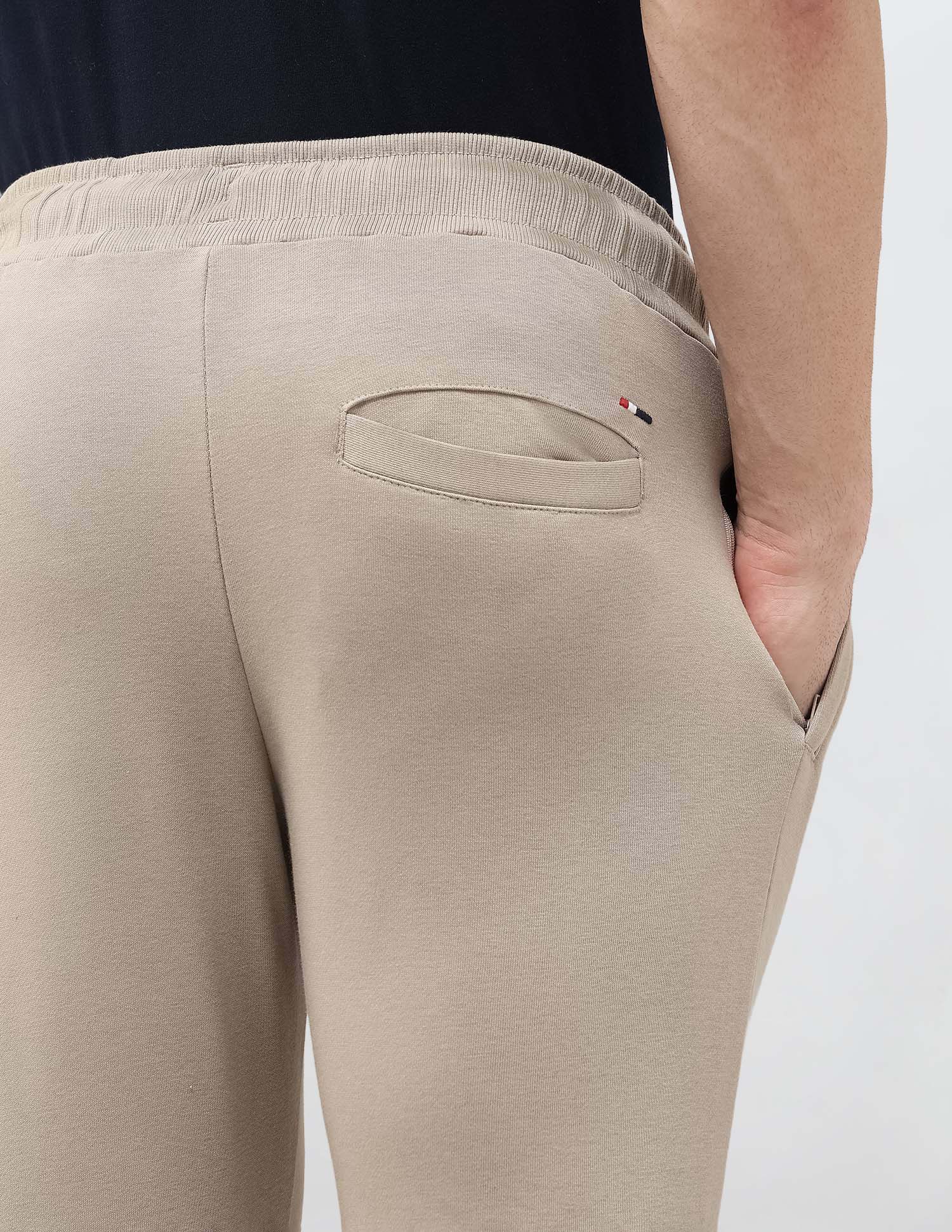 Solid Regular Fit Track Pants Light Brown - U.S. POLO ASSN. | Large