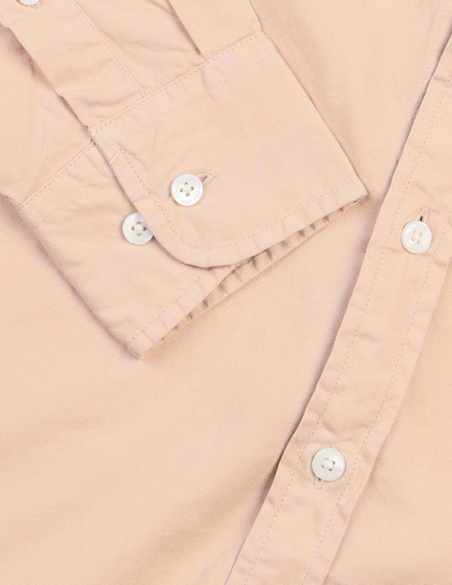 Pure Cotton Regular Fit Twill Shirt Beige - U.S. Polo Assn. India | Large