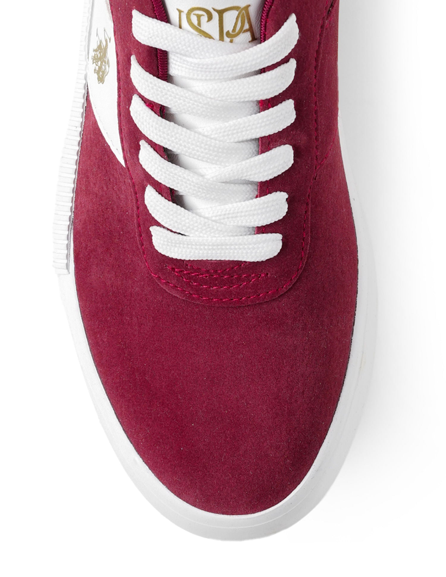 U.S. Polo Assn. Women Cordela 3.0 Colourblocked Comfort Insole Sneakers Burgundy - U.S. POLO ASSN. | Large