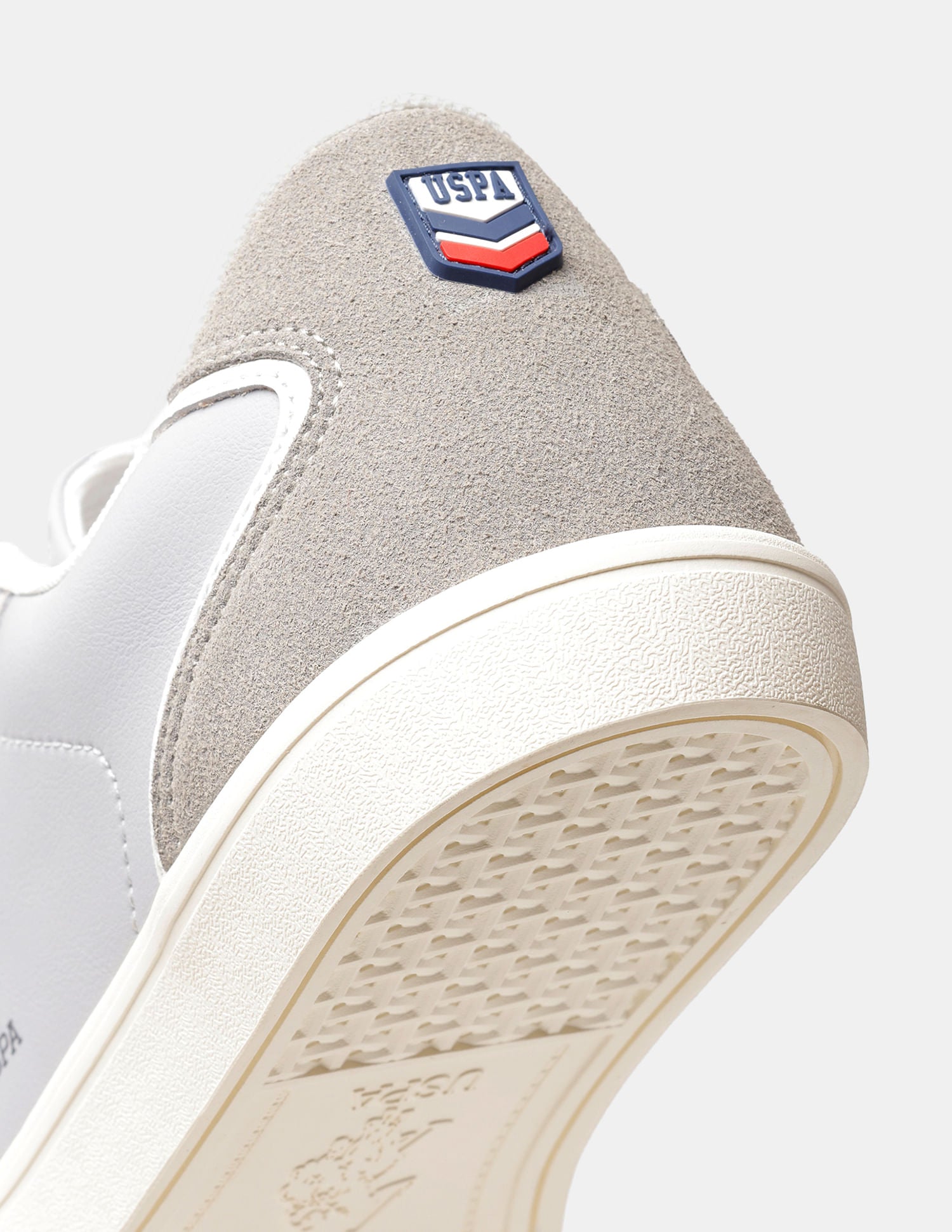 Men Colour Blocked Suede Oberon Sneakers Grey - U.S. POLO ASSN. | Large