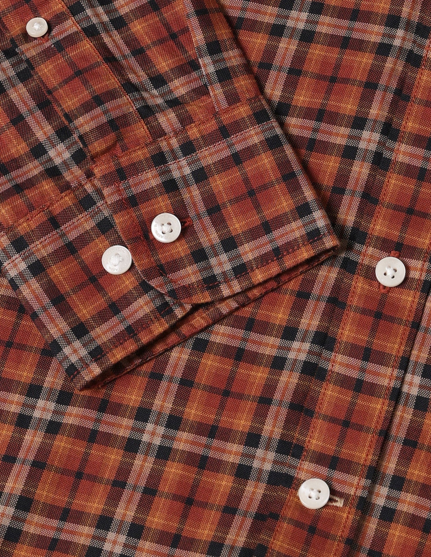 Plaid Tailored Fit Shirt Rust - U.S. Polo Assn. India | Large