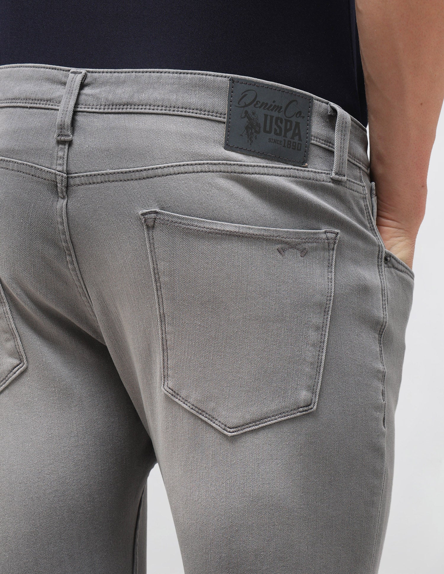 Henry Tapered Fit Grey Jeans Grey - U.S. Polo Assn. India | Large