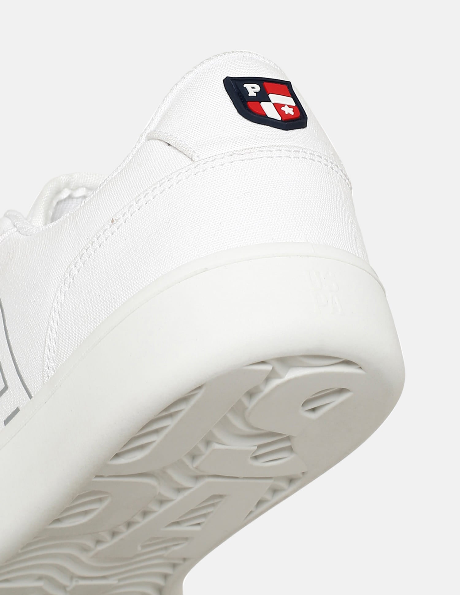 Men Brand Printed Hover Sneakers White - U.S. Polo Assn. India | Large